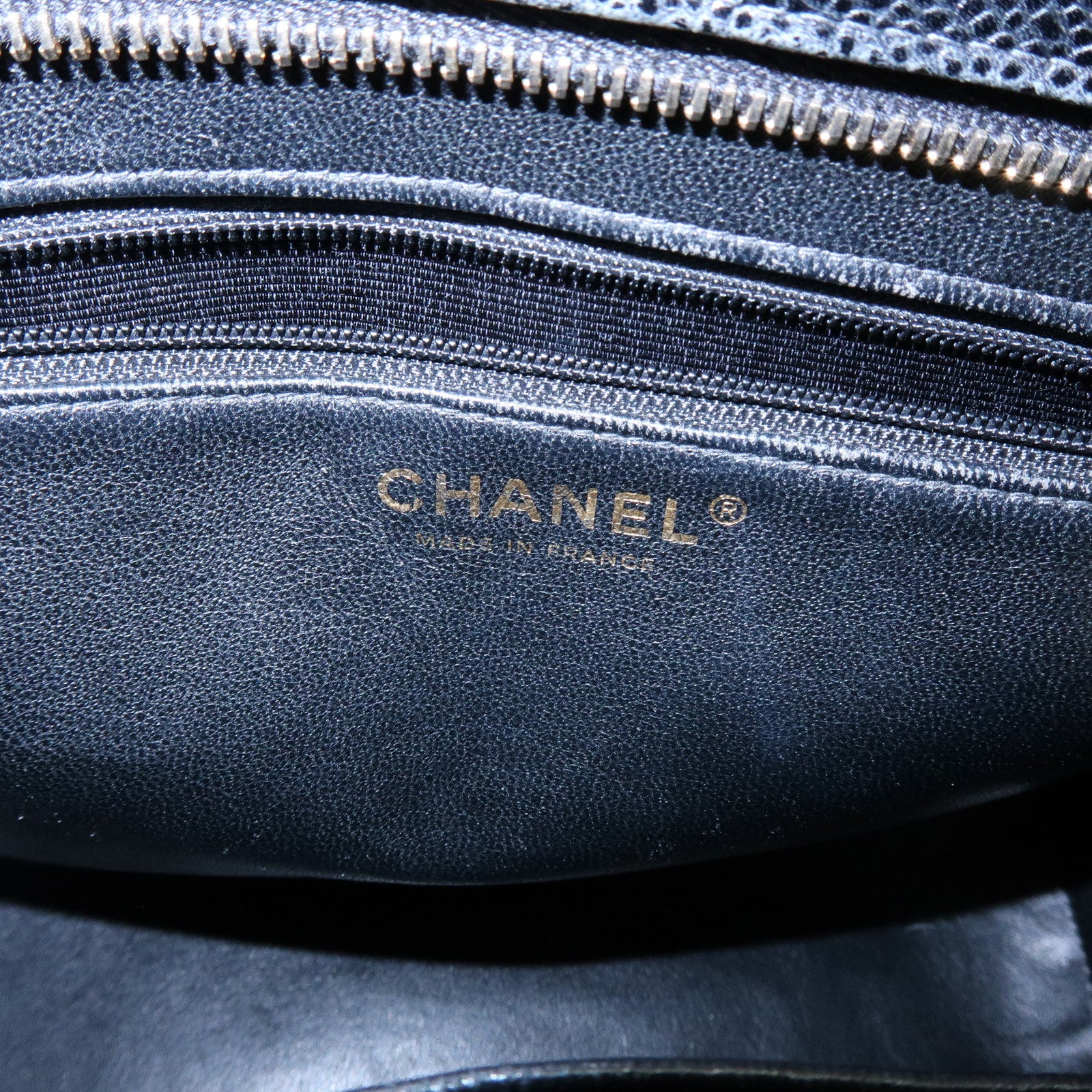 CHANEL Matelasse COCO Mark Medallion Tote Bag Hand Bag Black A01804