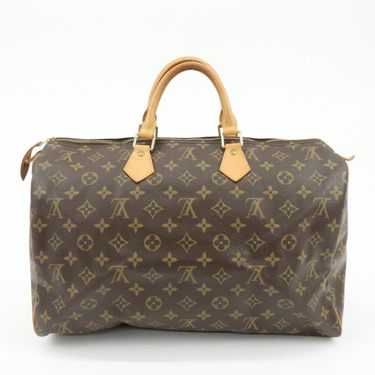 Louis Vuitton Monogram Speedy 40 Hand Bag Boston Bag Brown M41522