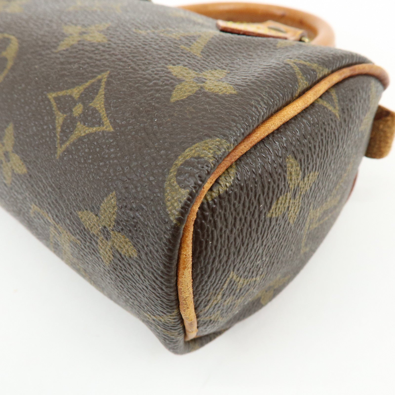 Louis Vuitton Monogram Canvas Mini Speedy Hand Bag & Strap M41534