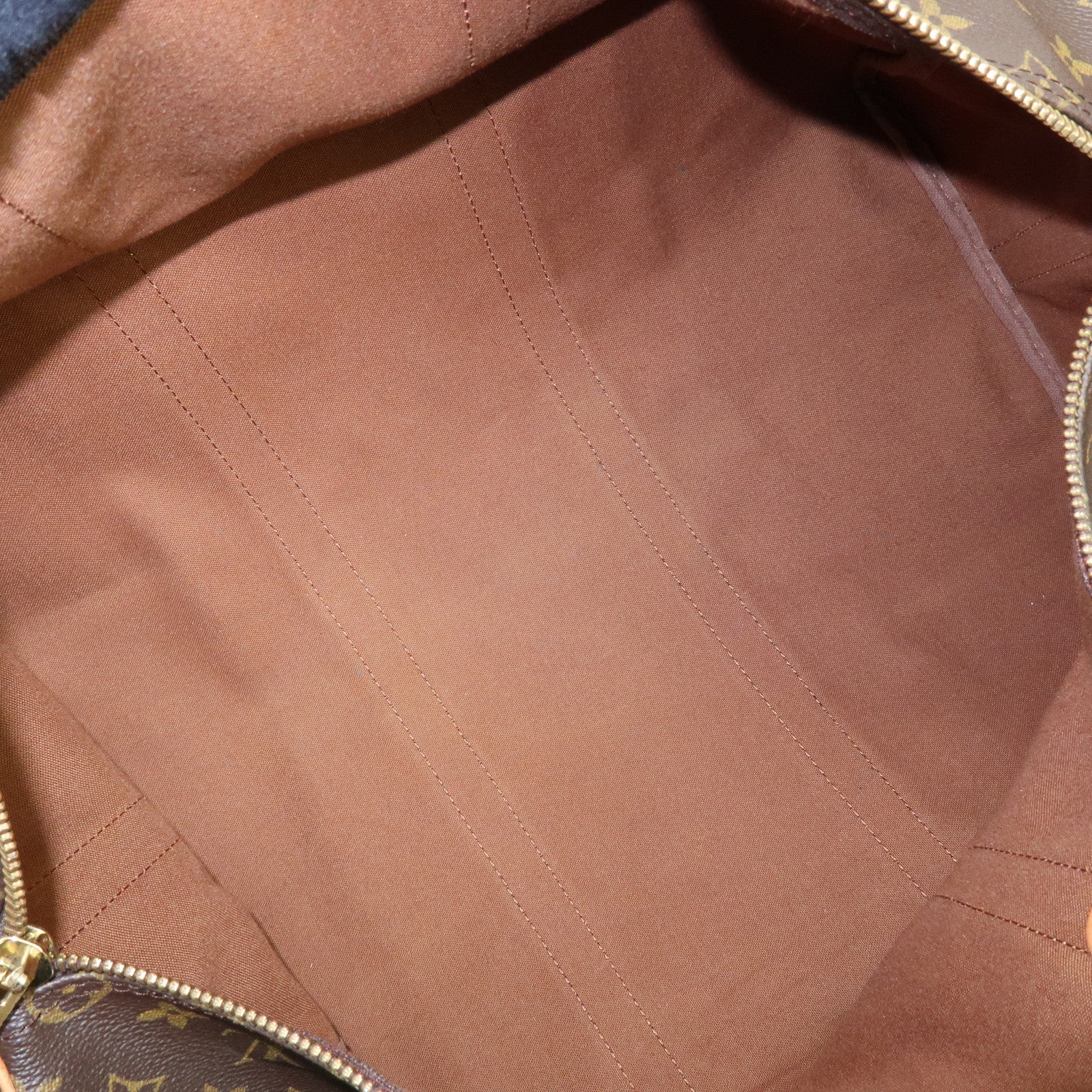 Louis Vuitton Monogram Keep All Bandouliere 50 Boston Bag Brown M41416
