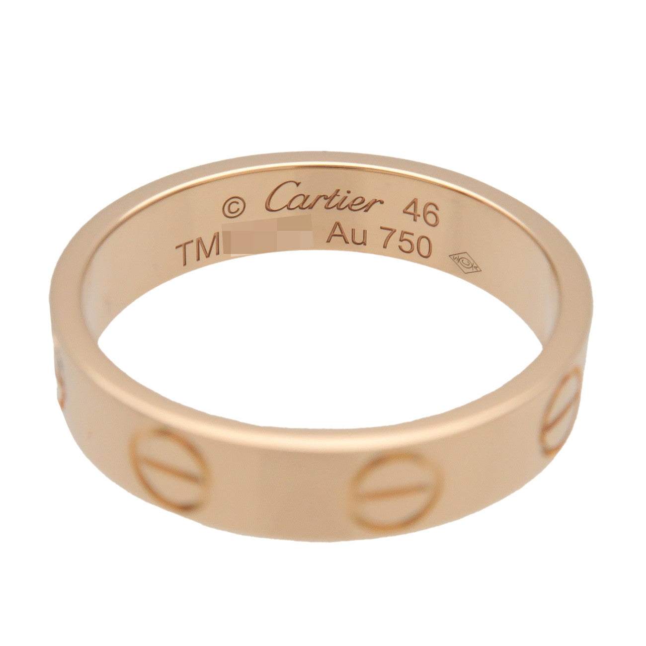 Cartier Mini Love Ring K18 750YG #46 US3.75 EU46 HK7.5