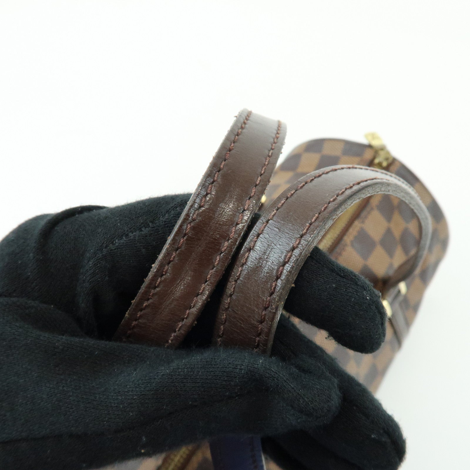Louis Vuitton Damier Ebene Papillon 30 Hand Bag Brown N51303