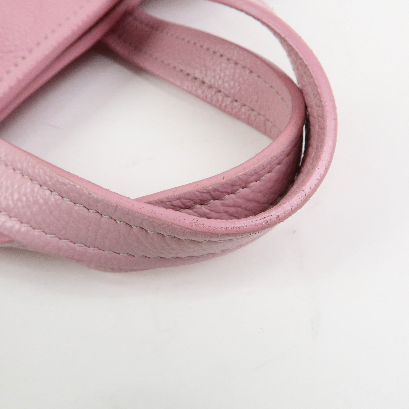 BALENCIAGA Leather EVERYDAY XS 2Way bag Hand Bag Shoulder Bag Pink
