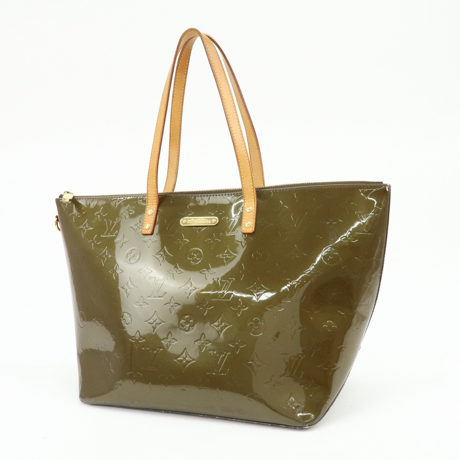 Louis Vuitton Monogram Vernis Bellevue GM Tote Bag Vert Bronze M93674