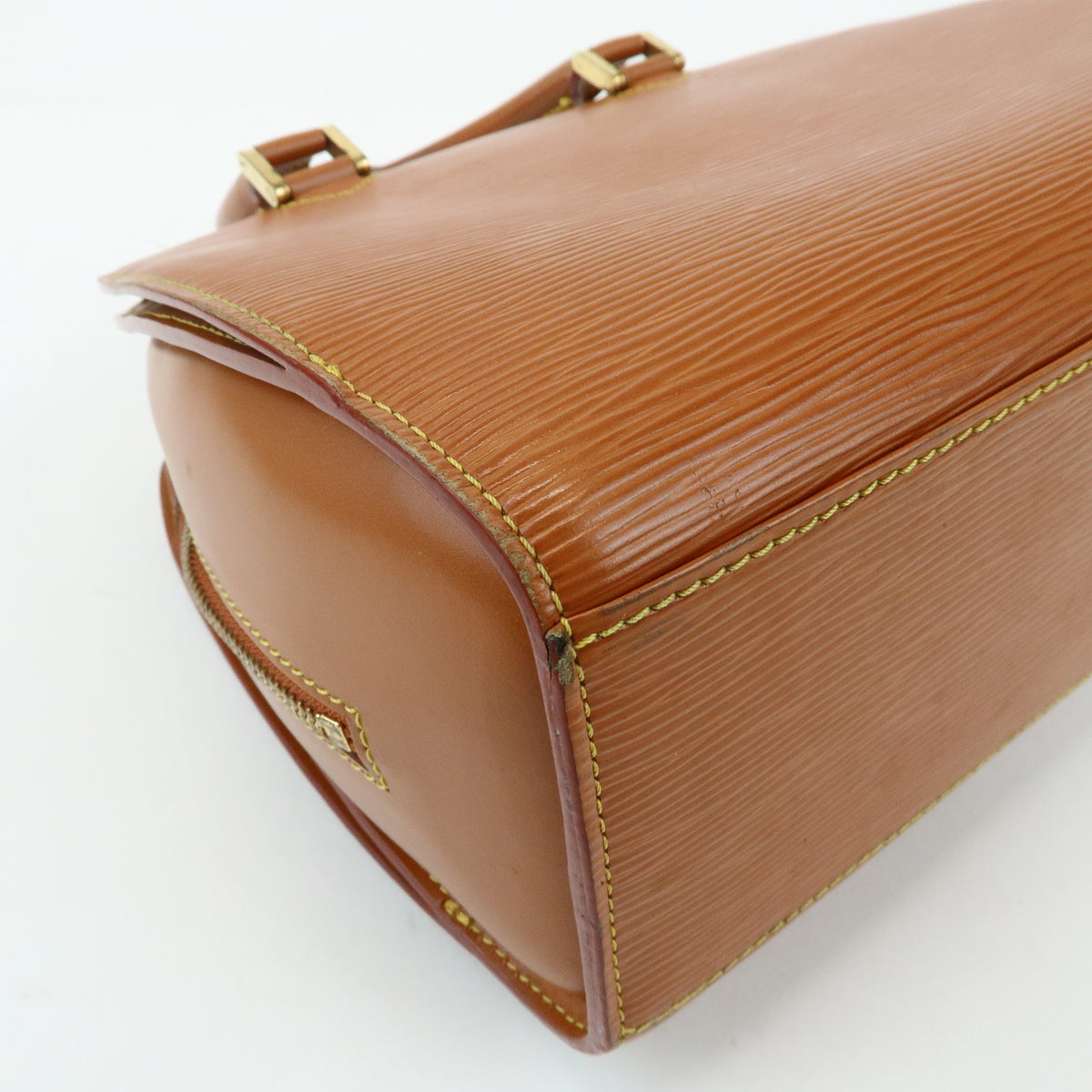 Louis Vuitton Epi Pont Neuf Leather Hand Bag Zipang Gold M52058