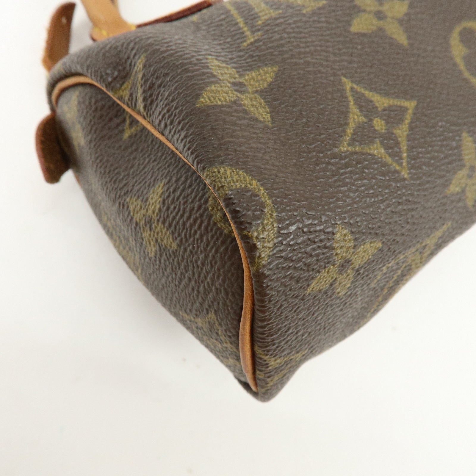 Louis Vuitton Monogram Mini Speedy Hand Bag and Strap Brown M41534 Lot