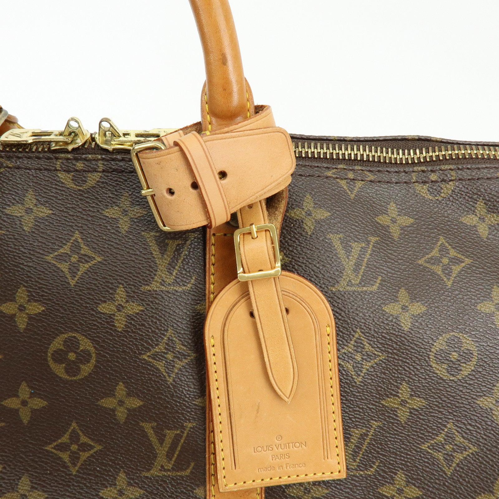 Louis Vuitton Monogram Keep All 50 Boston Bag Brown M41426