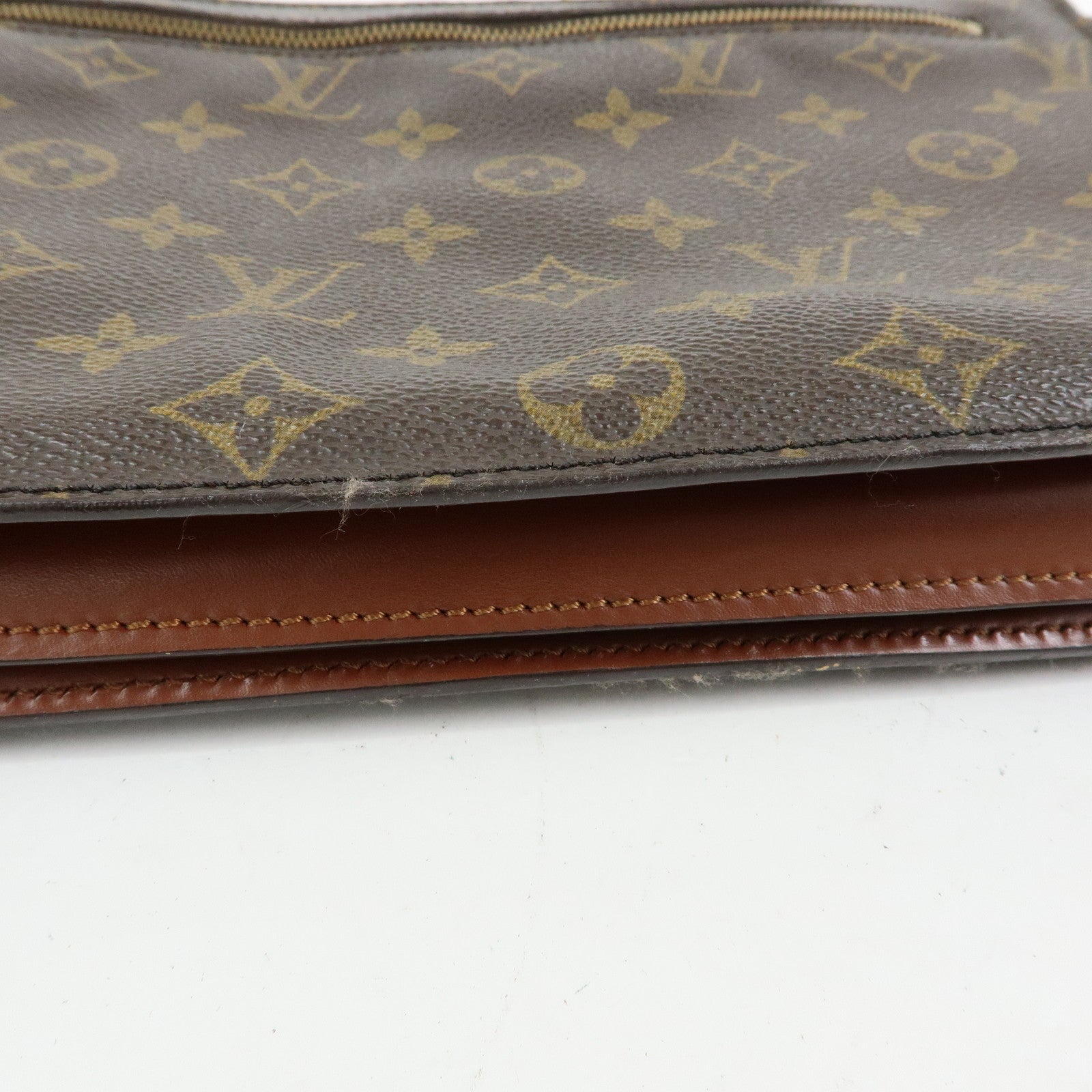 Louis Vuitton Monogram Canvas Enghien Shoulder Bag Brown M51205