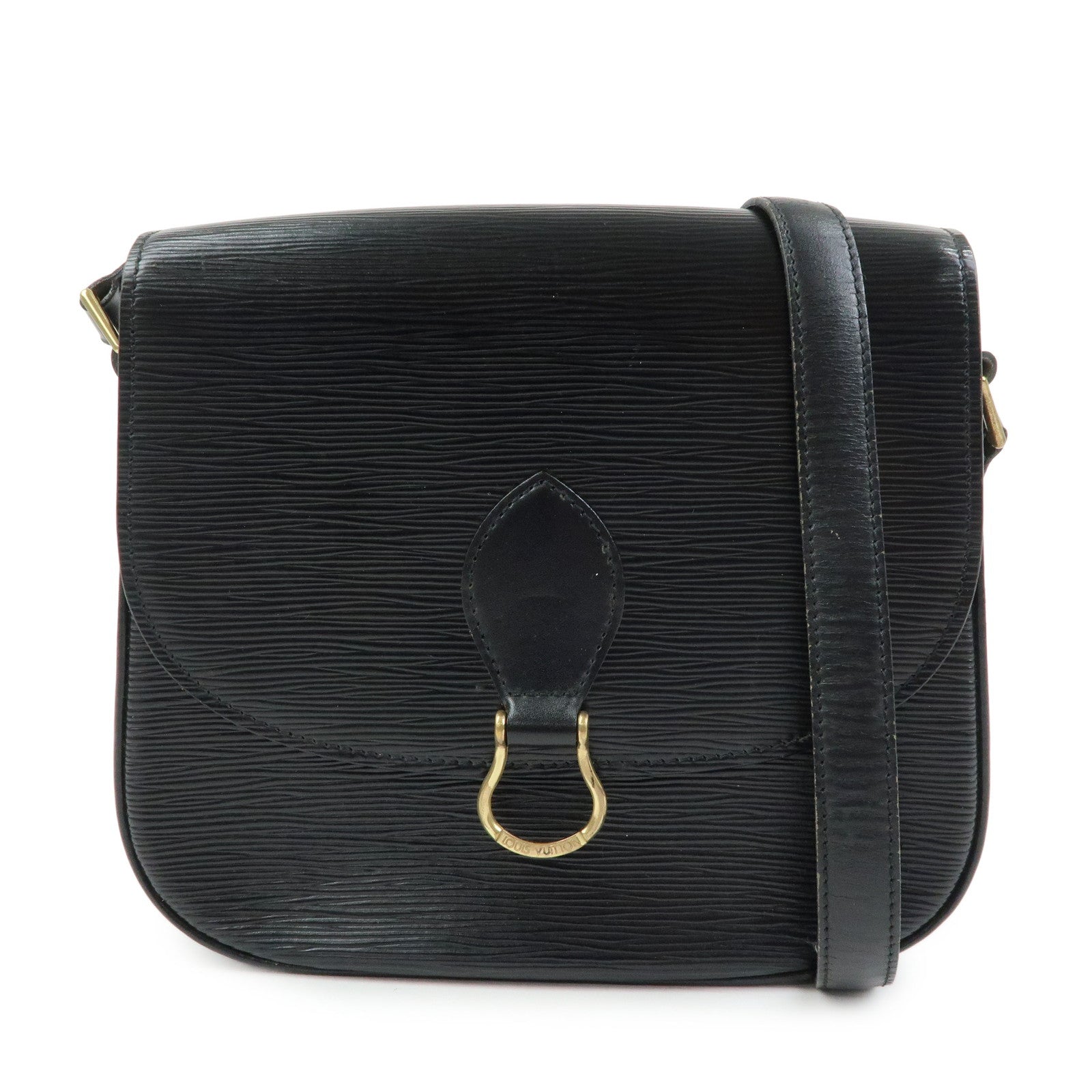 Louis Vuitton Epi Saint Cloud Shoulder Bag Black Noir M52192