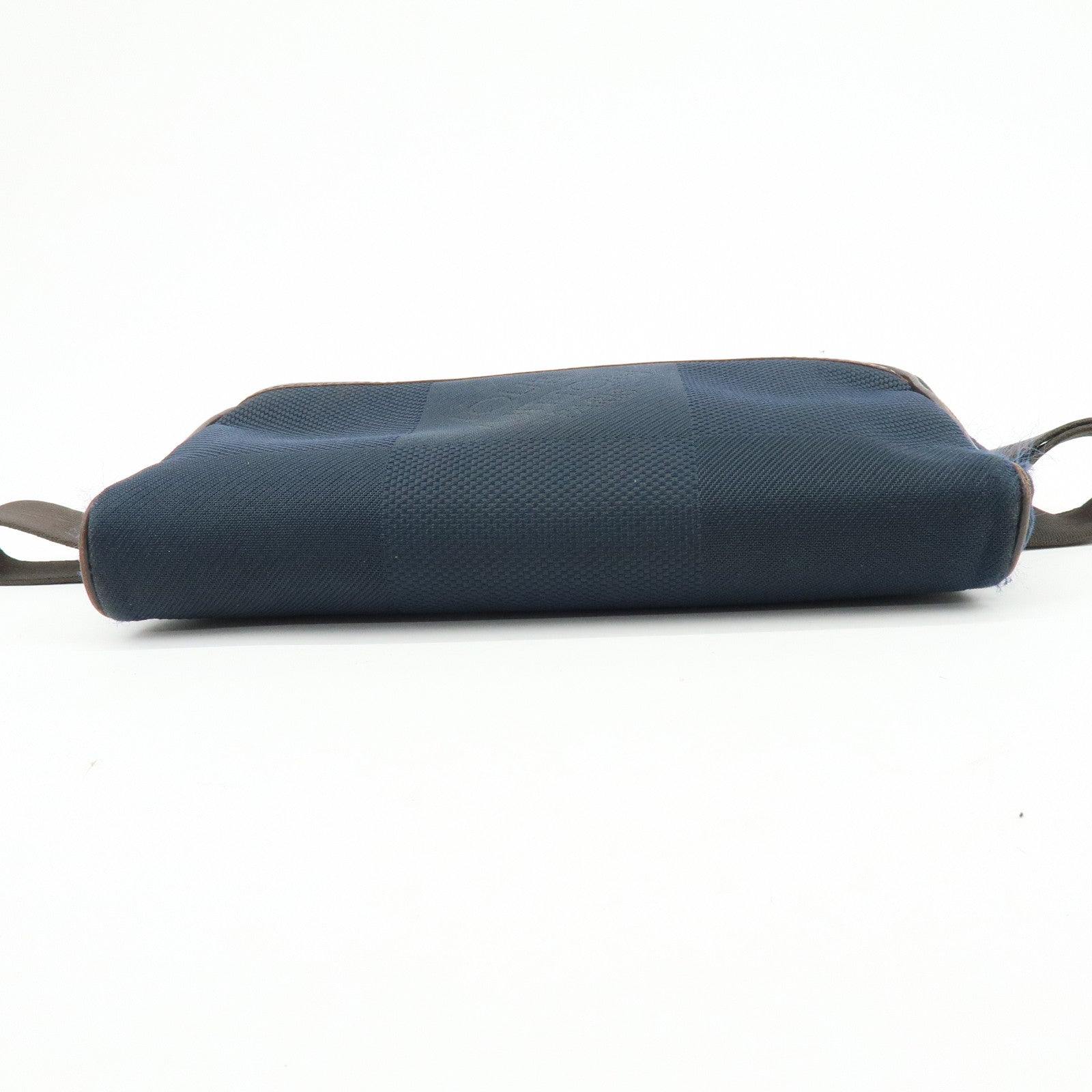 Louis Vuitton Damier Geant Canvas Leather Waist Body Bag Bleu Ocean