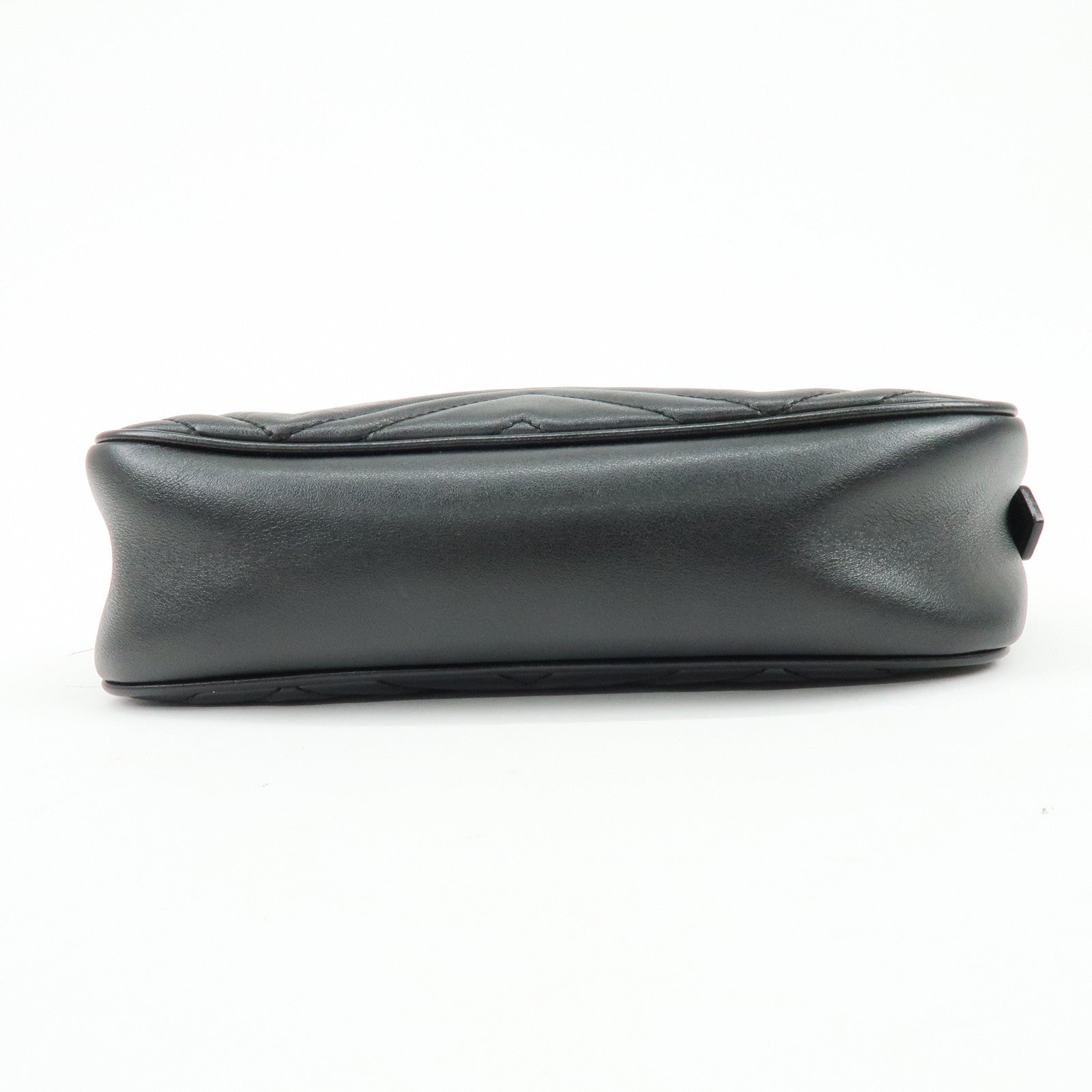 GUCCI GG Marmont Leather Shoulder Bag Crossbody Bag Black 447632