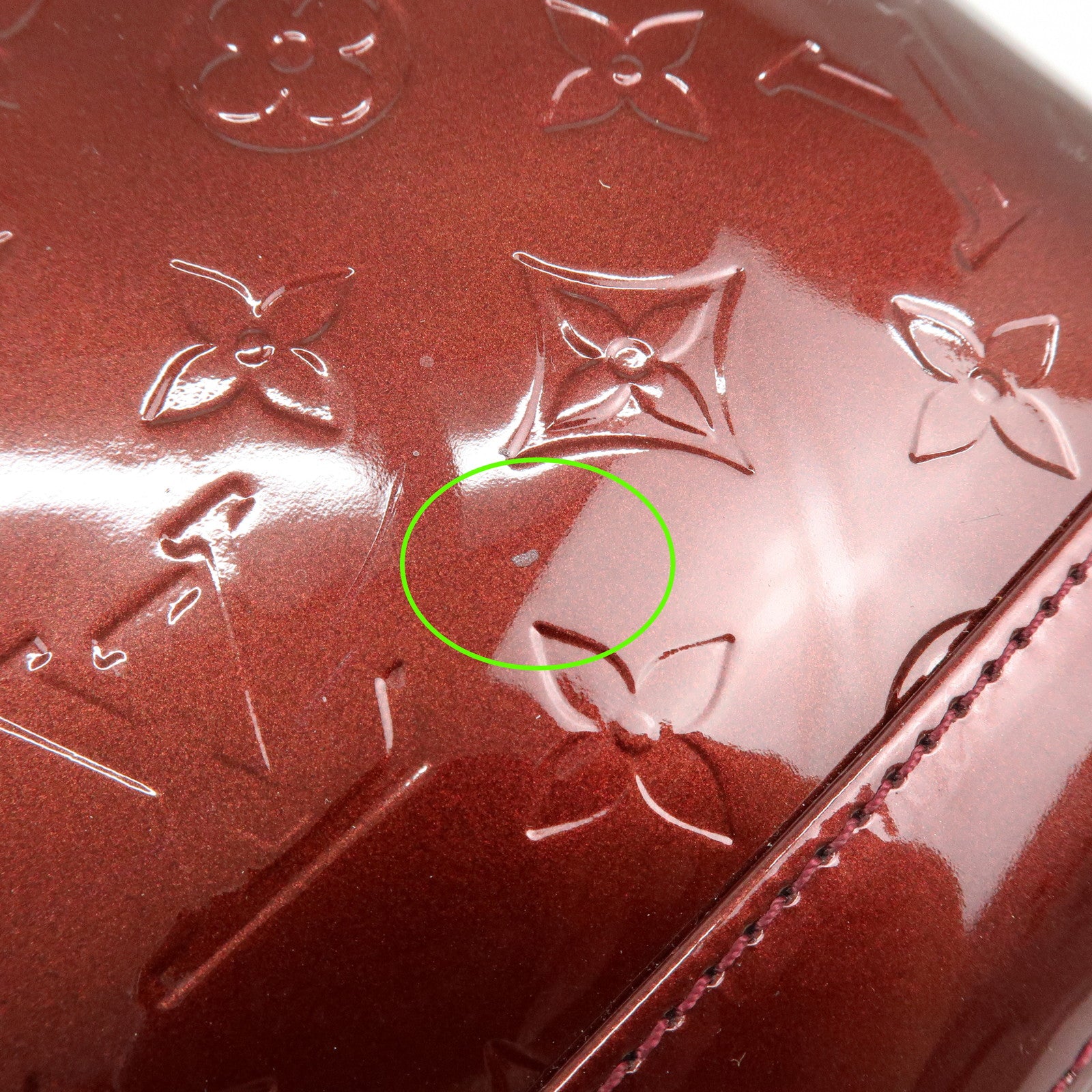 Louis Vuitton Monogram Vernis Alma BB 2Way Bag Rouge Forvist M91676