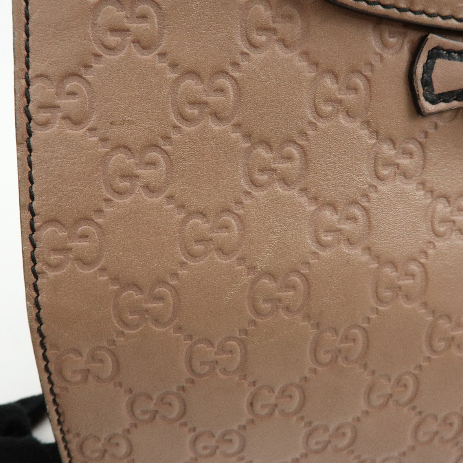 GUCCI Horsebit Guccissima Emily Leather Chain Shoulder Bag 295402