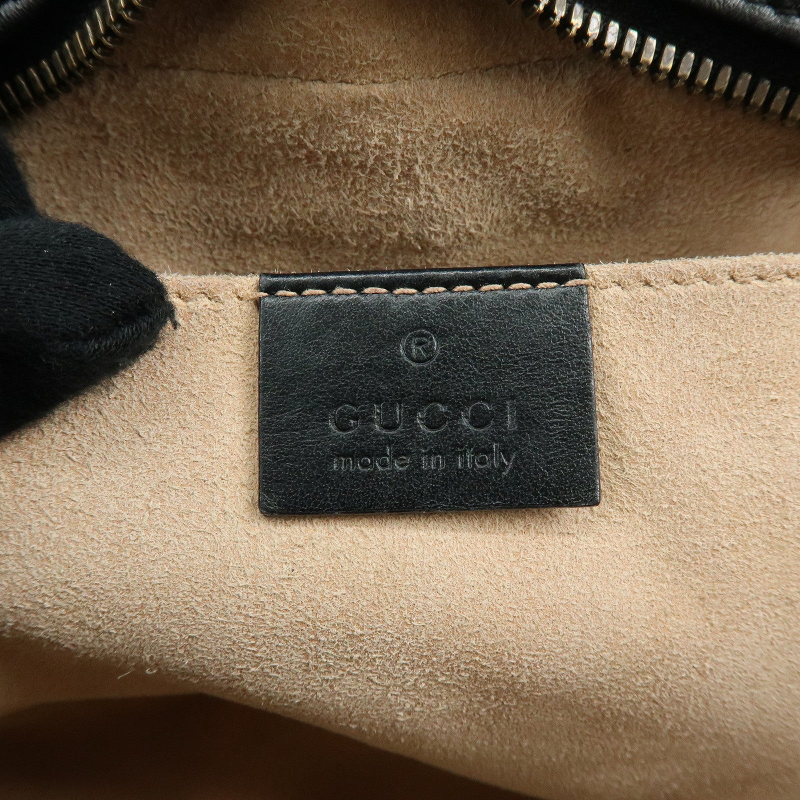 GUCCI GG Marmont Leather Shoulder Bag Crossbody Bag Black 447632