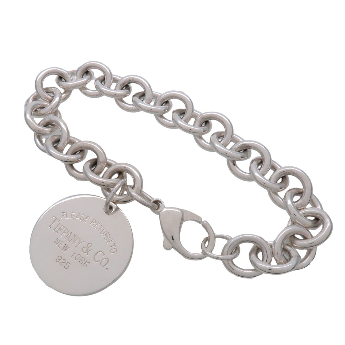 Tiffany & Co Return to Tiffany Round Tag Bracelet SV925 Silver