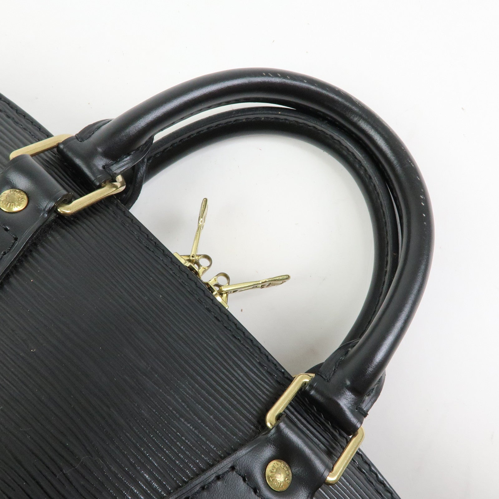 Louis Vuitton Epi Alma Hand Bag Noir Black M52142
