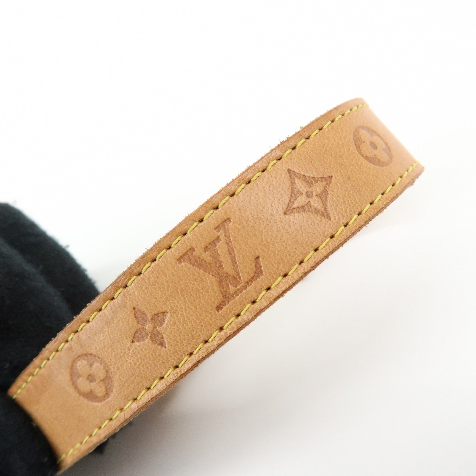 Louis Vuitton Monogram Leather Good Luck Bracelet Natural