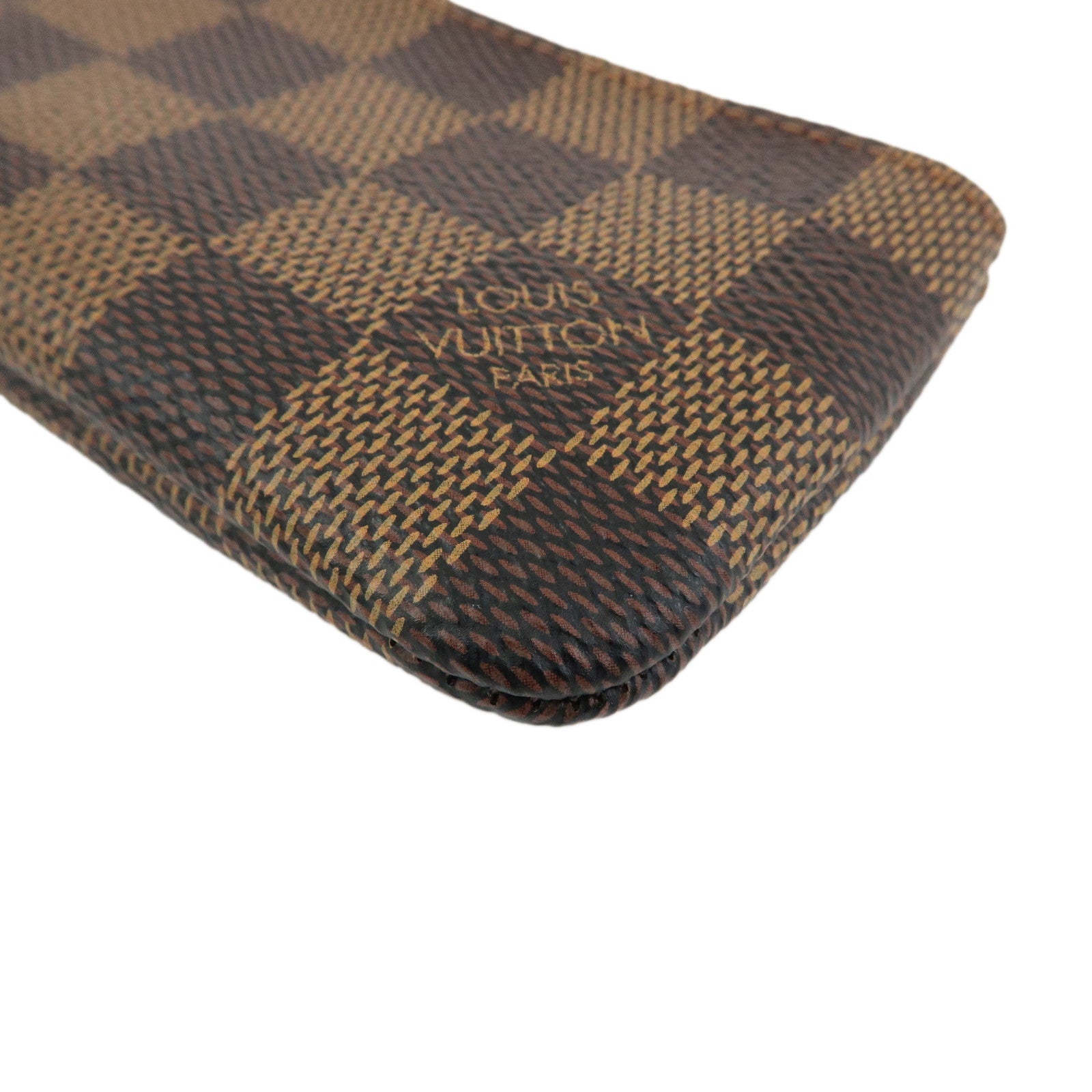 Louis Vuitton Damier Pochette Cles Coin Case Damier Ebene N62658