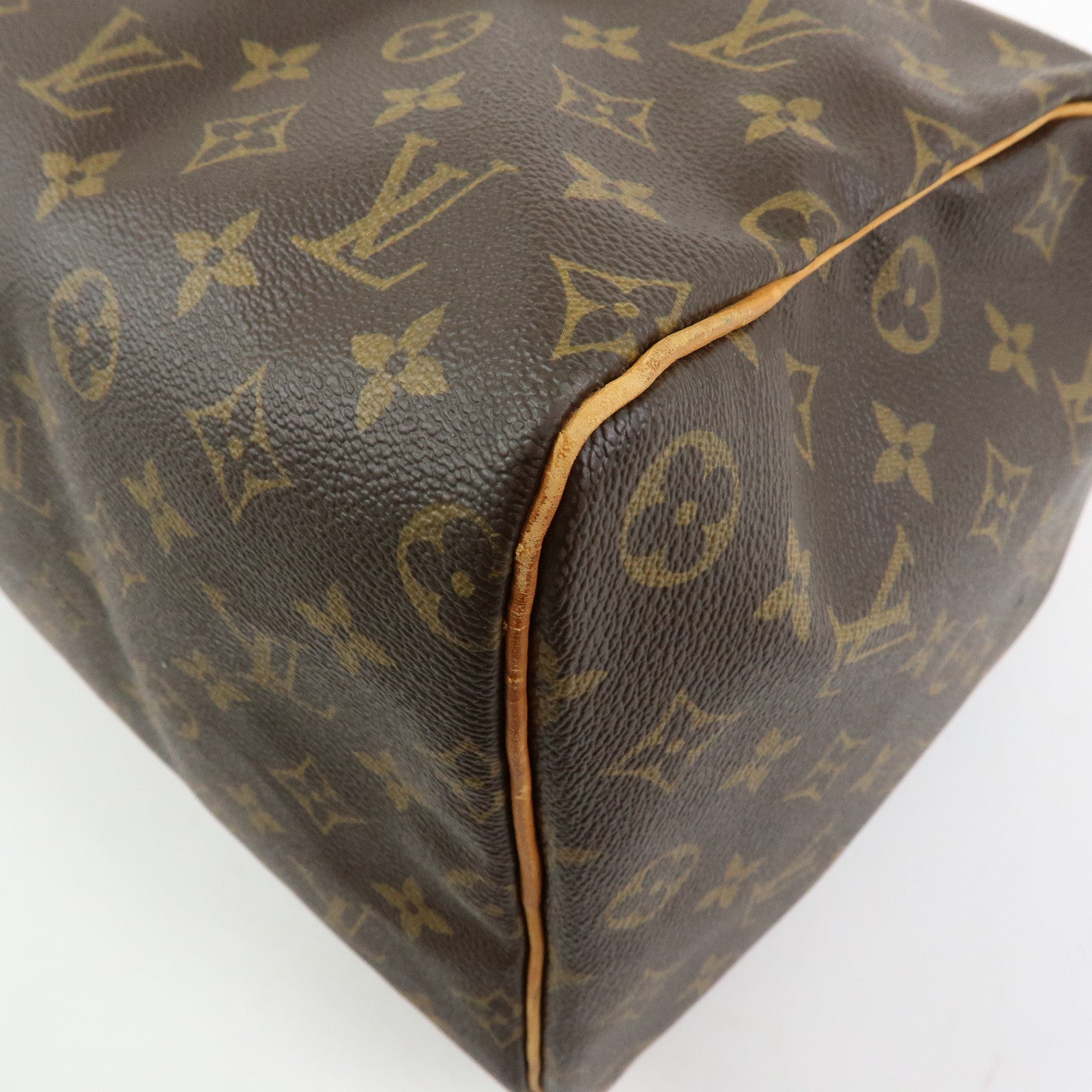Louis Vuitton Monogram Speedy 40 Hand Bag Boston Bag Brown M41522