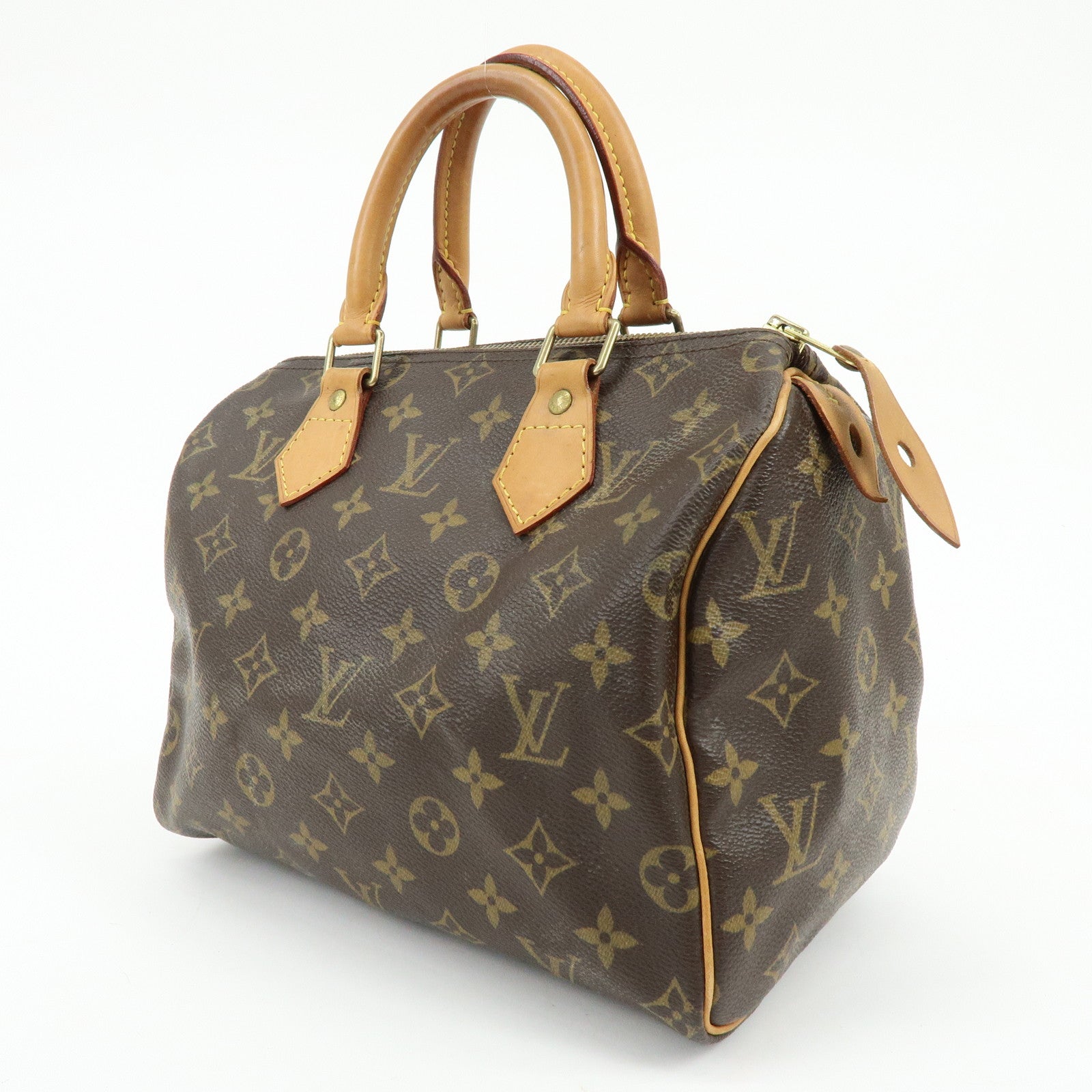 Louis Vuitton Monogram Speedy 25 Boston Bag Hand Bag Brown M41528