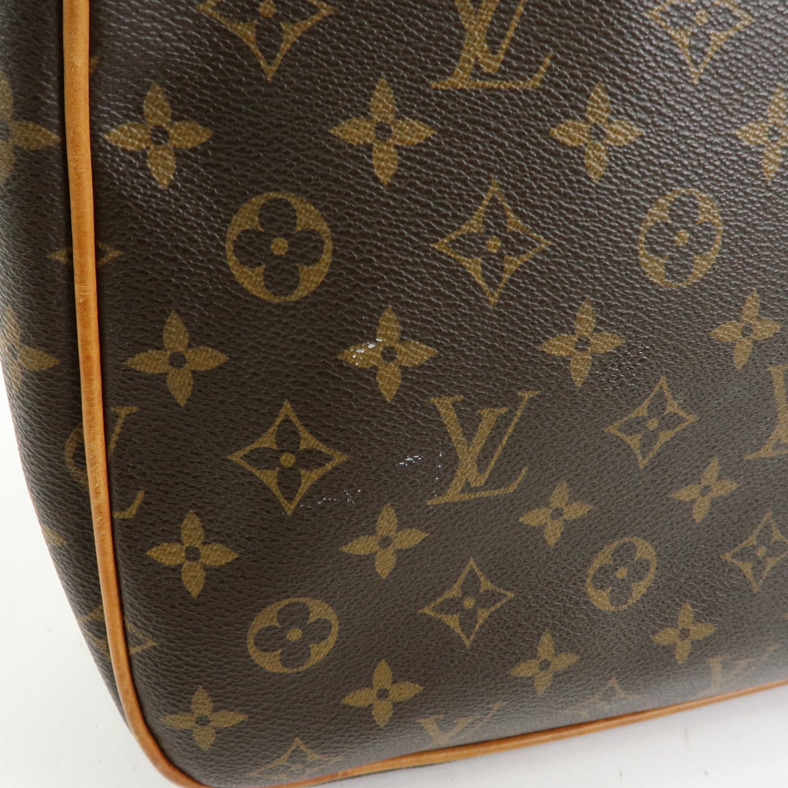 Louis Vuitton Monogram Hudson GM Canvas Shoulder Bag Brown M40045