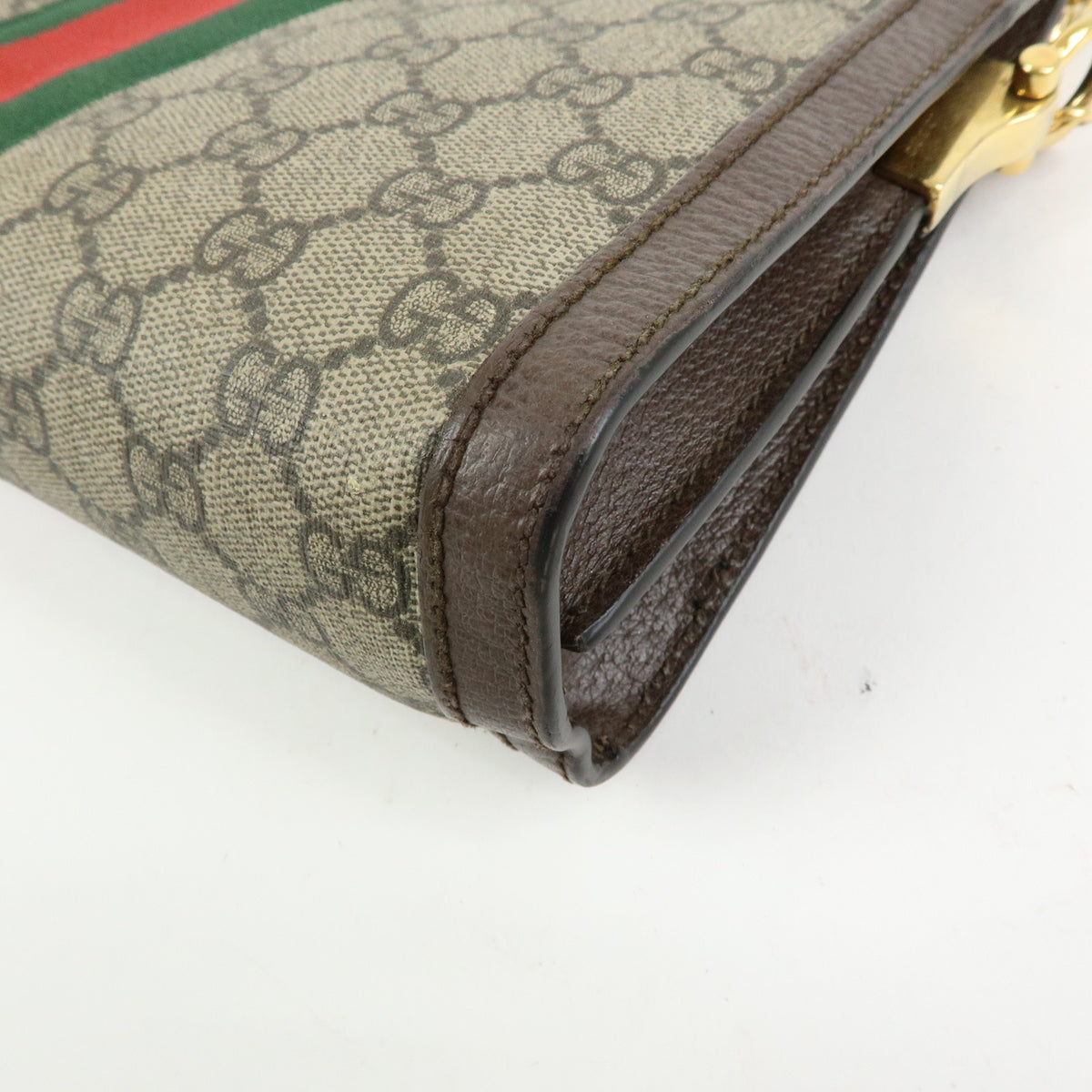 GUCCI Ophidia Sherry GG Supreme Chain Shoulder Bag Beige Brown 503877