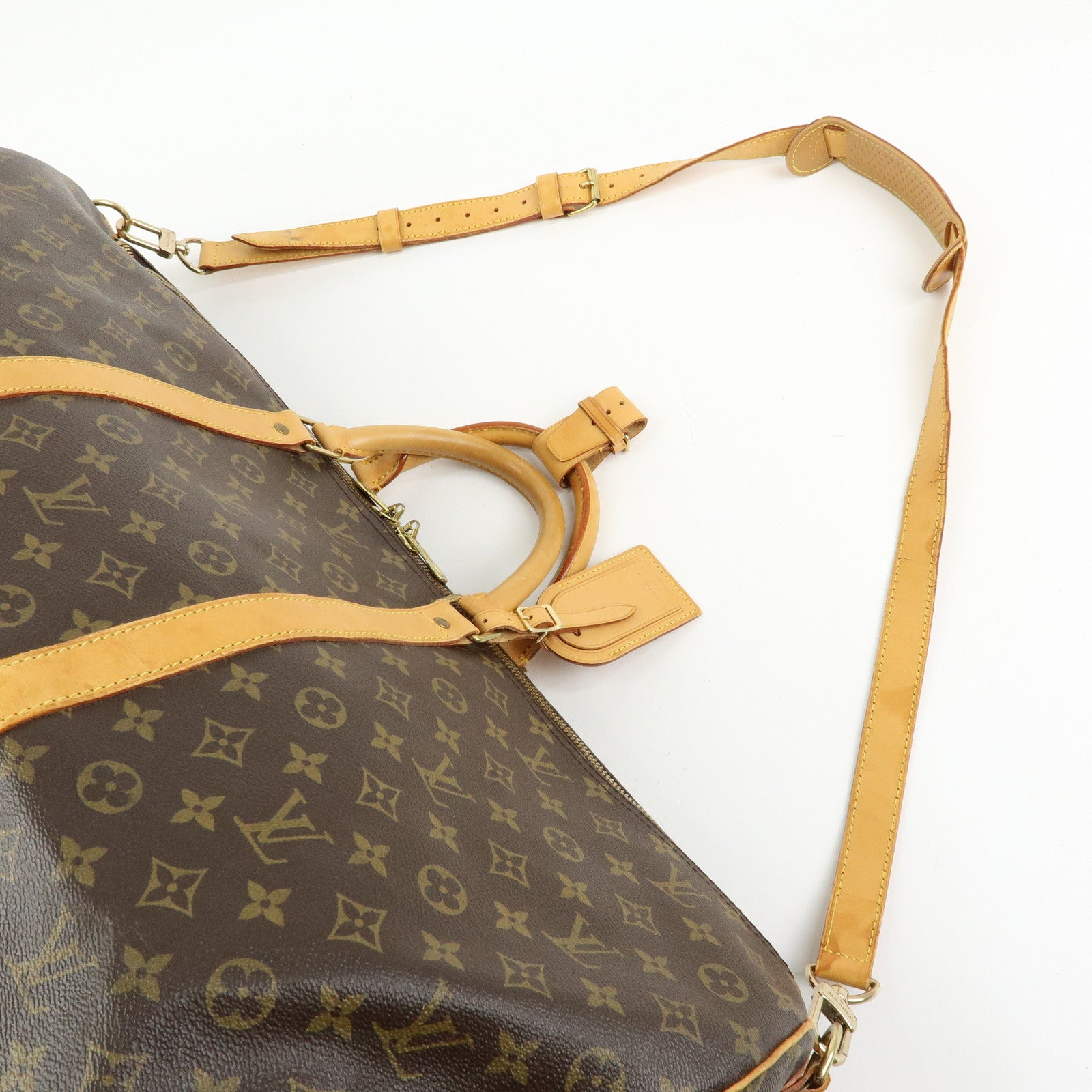 Louis Vuitton Monogram Keep All Bandouliere 60 Bag Brown M41412