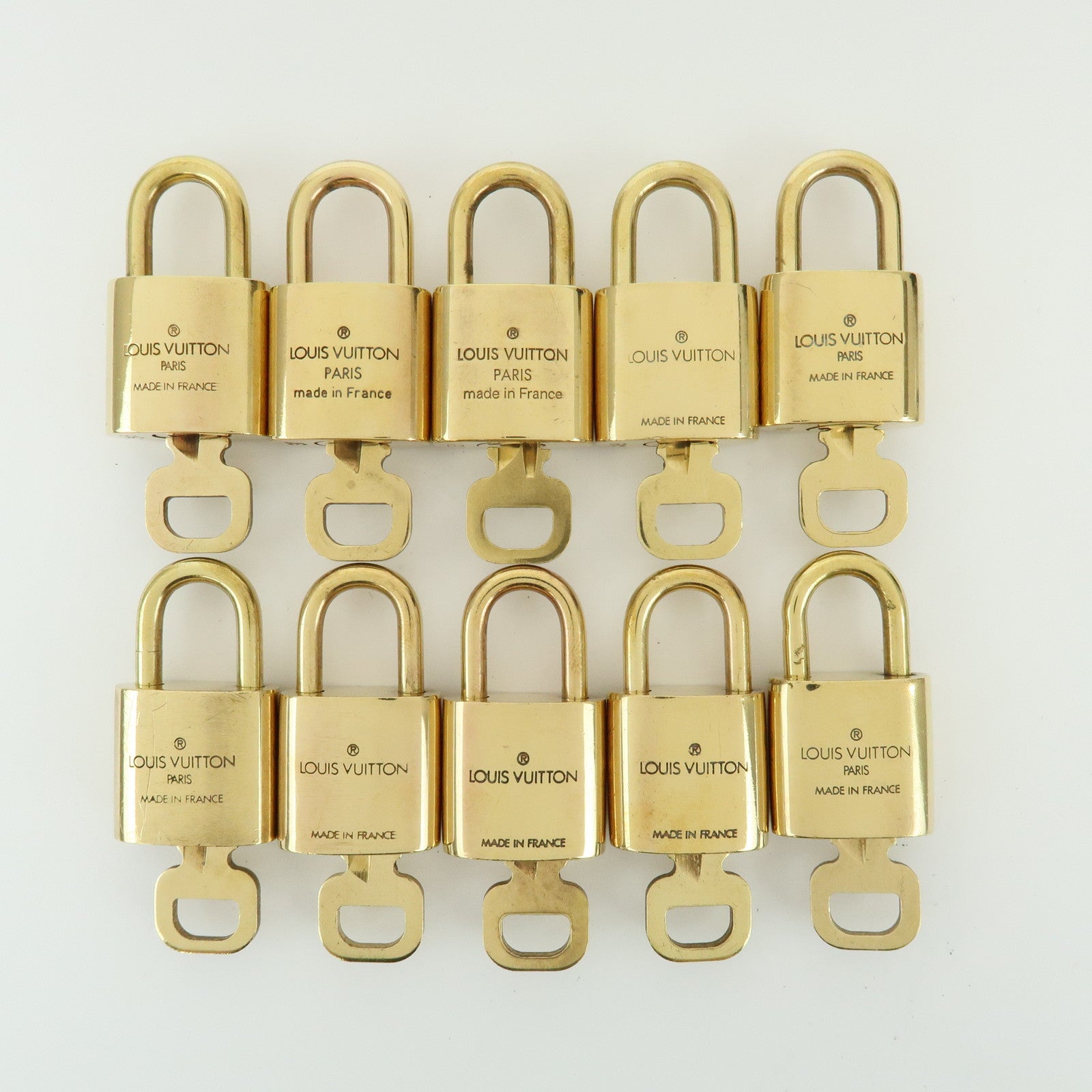 Louis Vuitton Set of 10 Lock & Key Cadena Key Lock