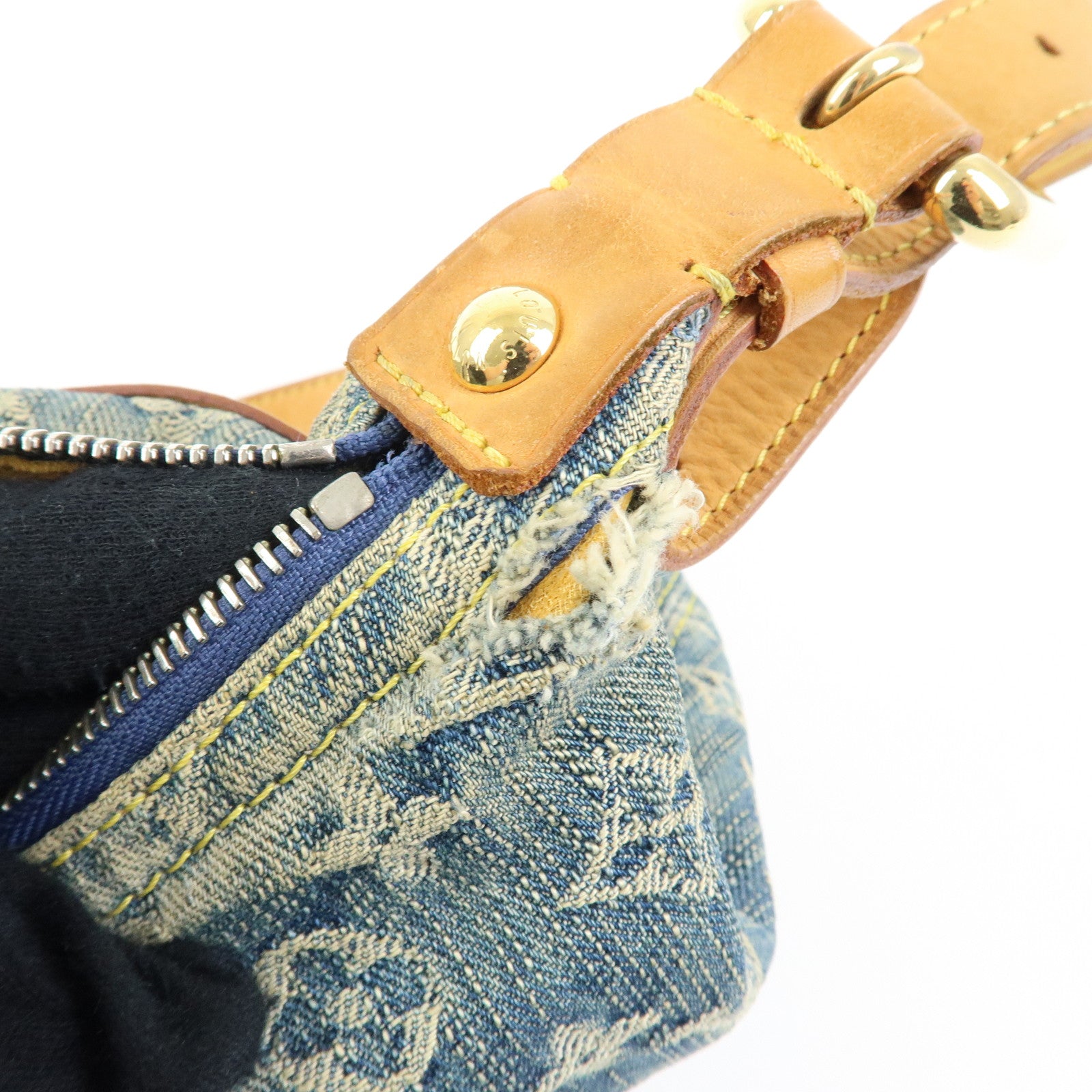 Louis Vuitton Monogram Denim Baggy PM 2Way Bag Shoulder Bag M95049 Lot