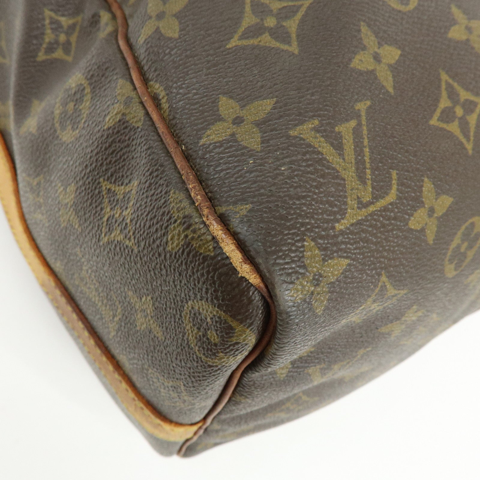 Louis Vuitton Monogram Keep All Bandouliere 45 Boston Bag Brown M41418