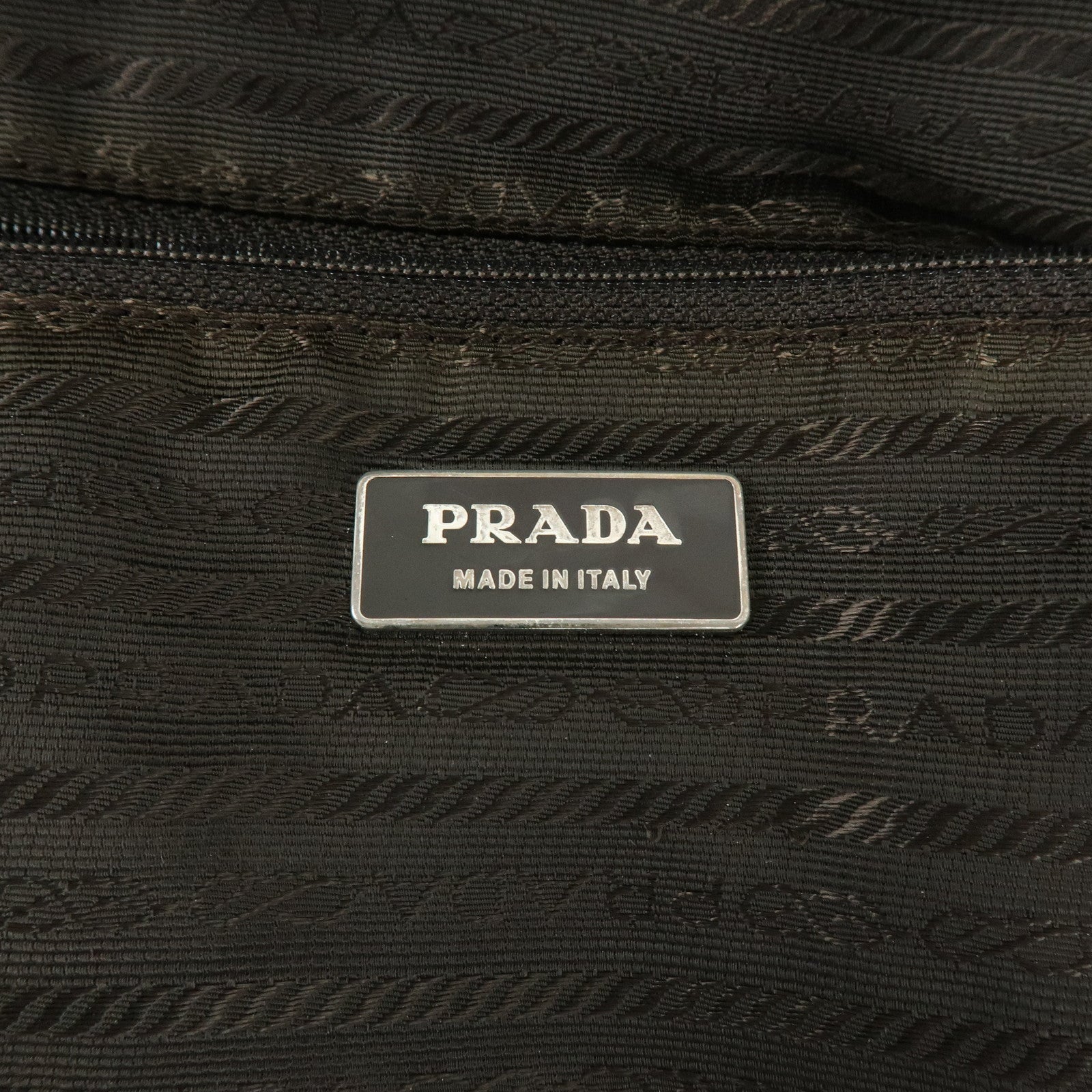PRADA Triangle Logo Nylon Shoulder Bag Crossbody Bag Khaki