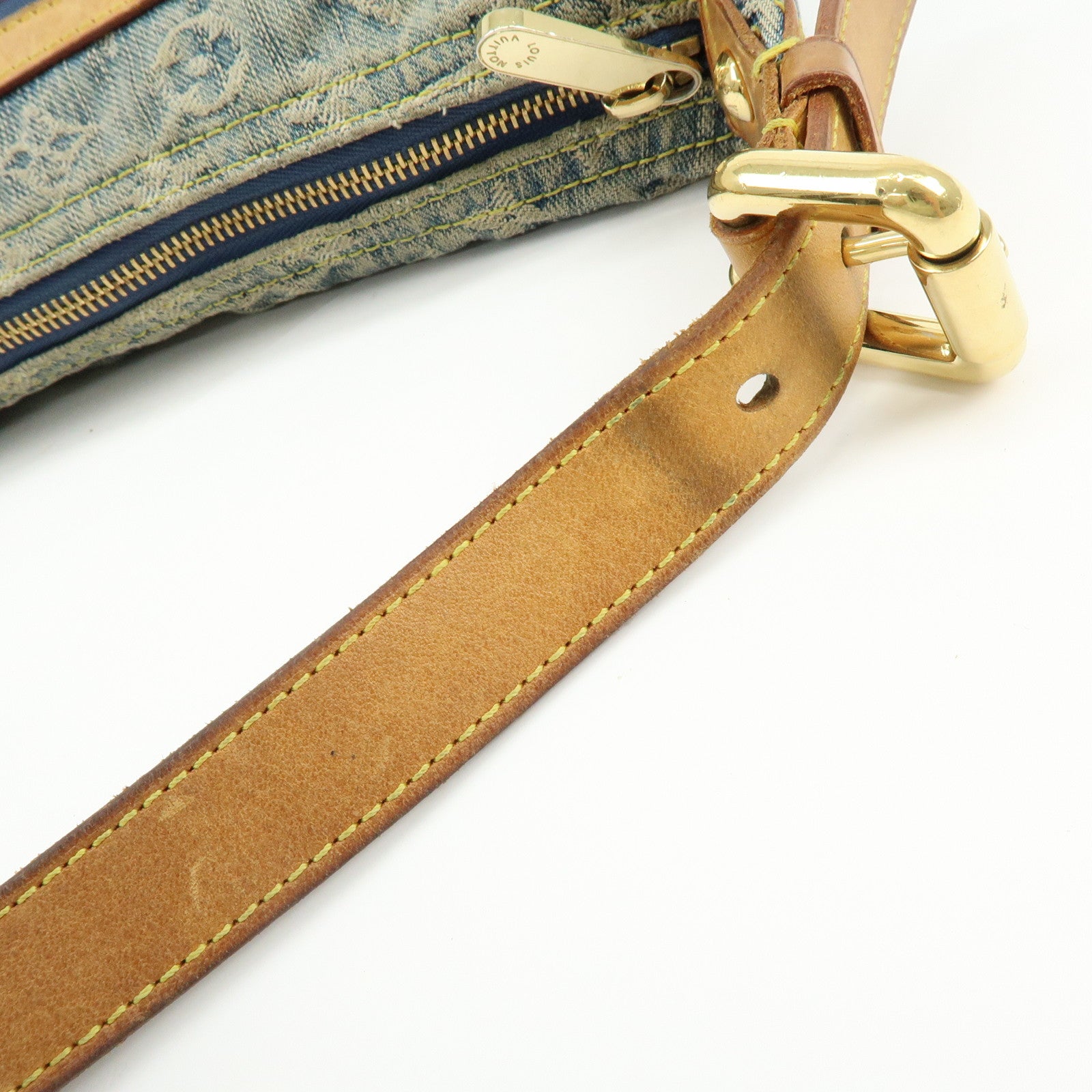 Louis Vuitton Monogram Denim Baggy PM 2Way Bag Shoulder Bag M95049
