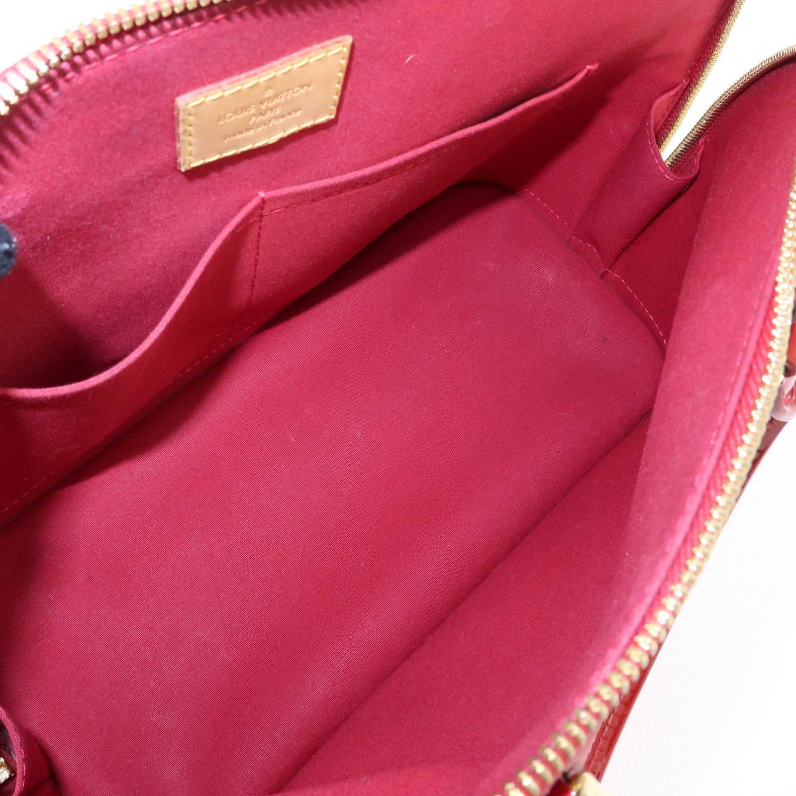 Louis Vuitton Monogram Vernis Alma PM Hand Bag Pomme d'Amour M90096