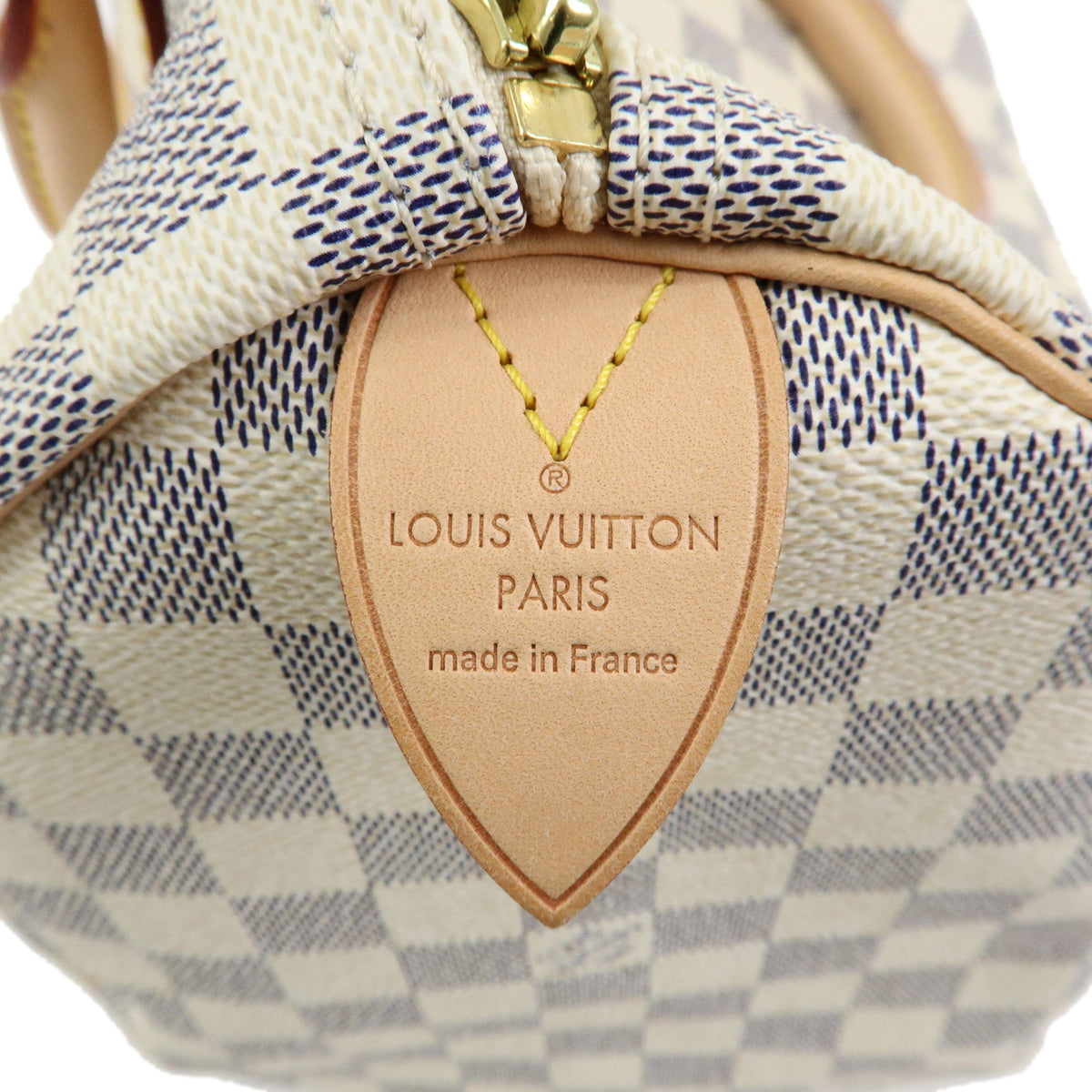Louis Vuitton Damier Azur Speedy 30 Canvas Boston Bag Hand Bag N41533