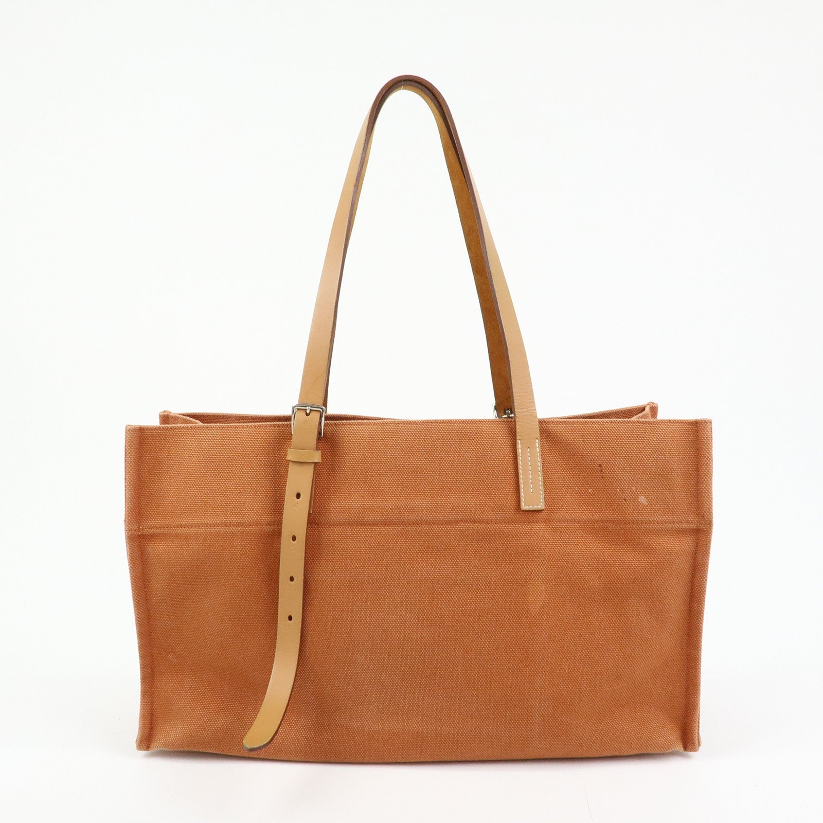 HERMES Etriviere Elan Toile Goeland Tote Bag Shoulder Bag □O Stamped