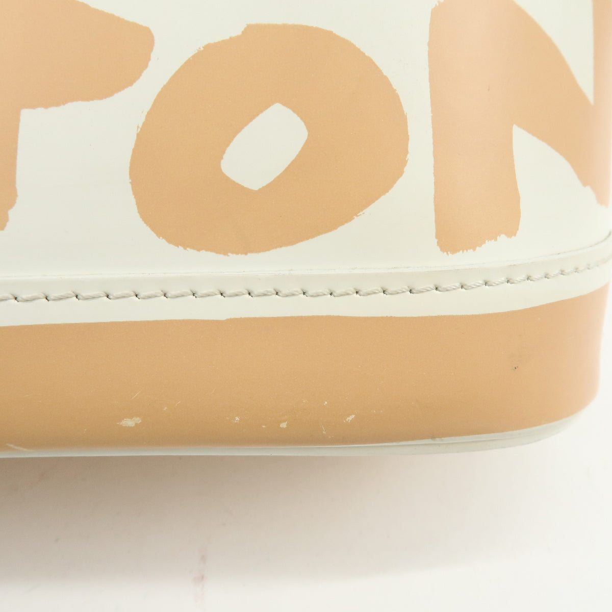 Louis Vuitton Monogram Graffiti Alma MM Leather Hand Bag Beige M92180