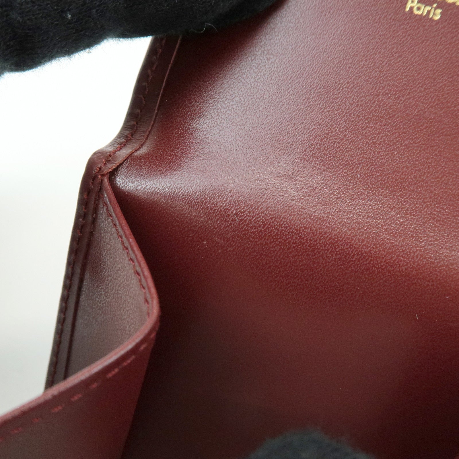 Cartier Must de Cartier Leather Coin Case Bordeaux