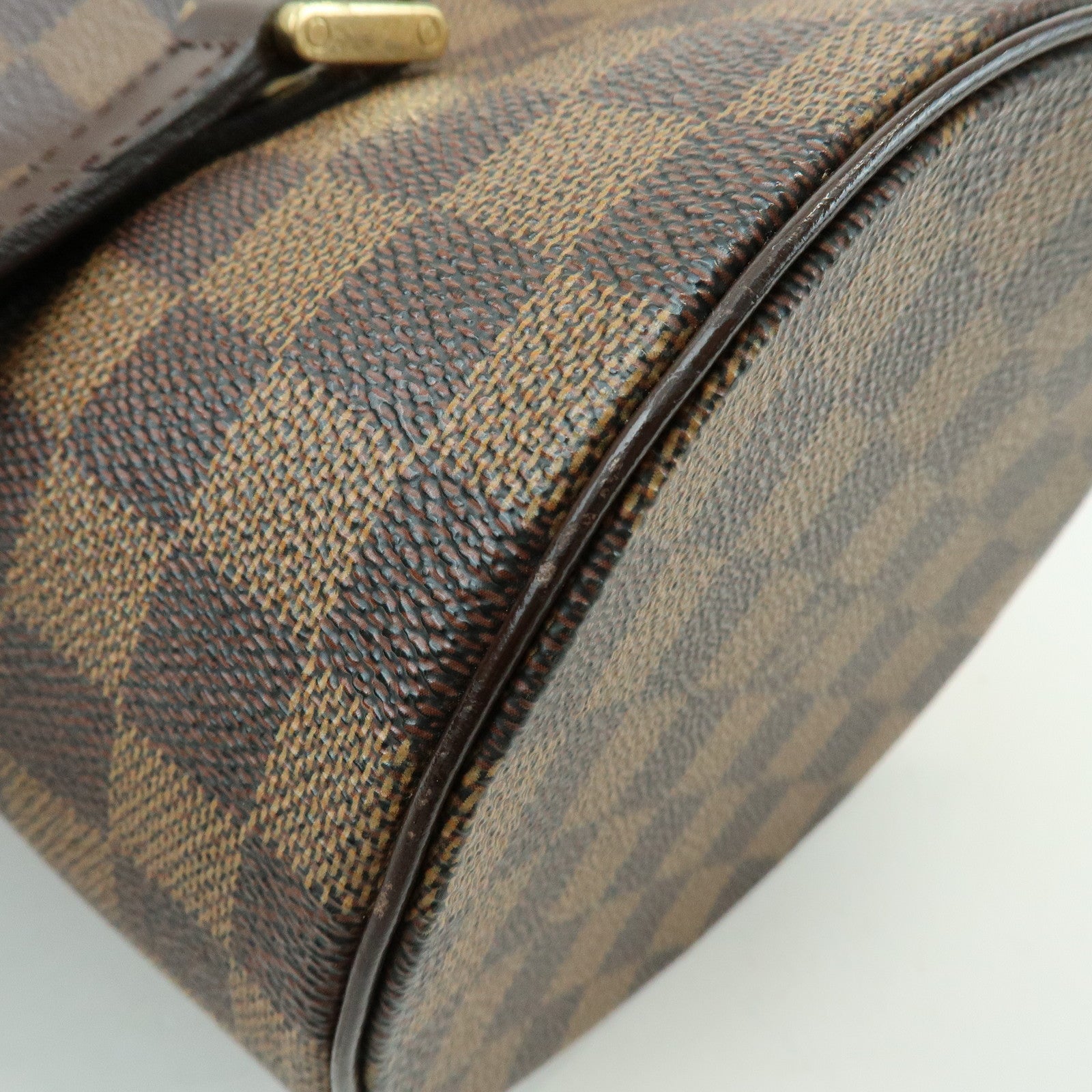 Louis Vuitton Damier Ebene Papillon 30 Hand Bag & Pouch Brown N51303