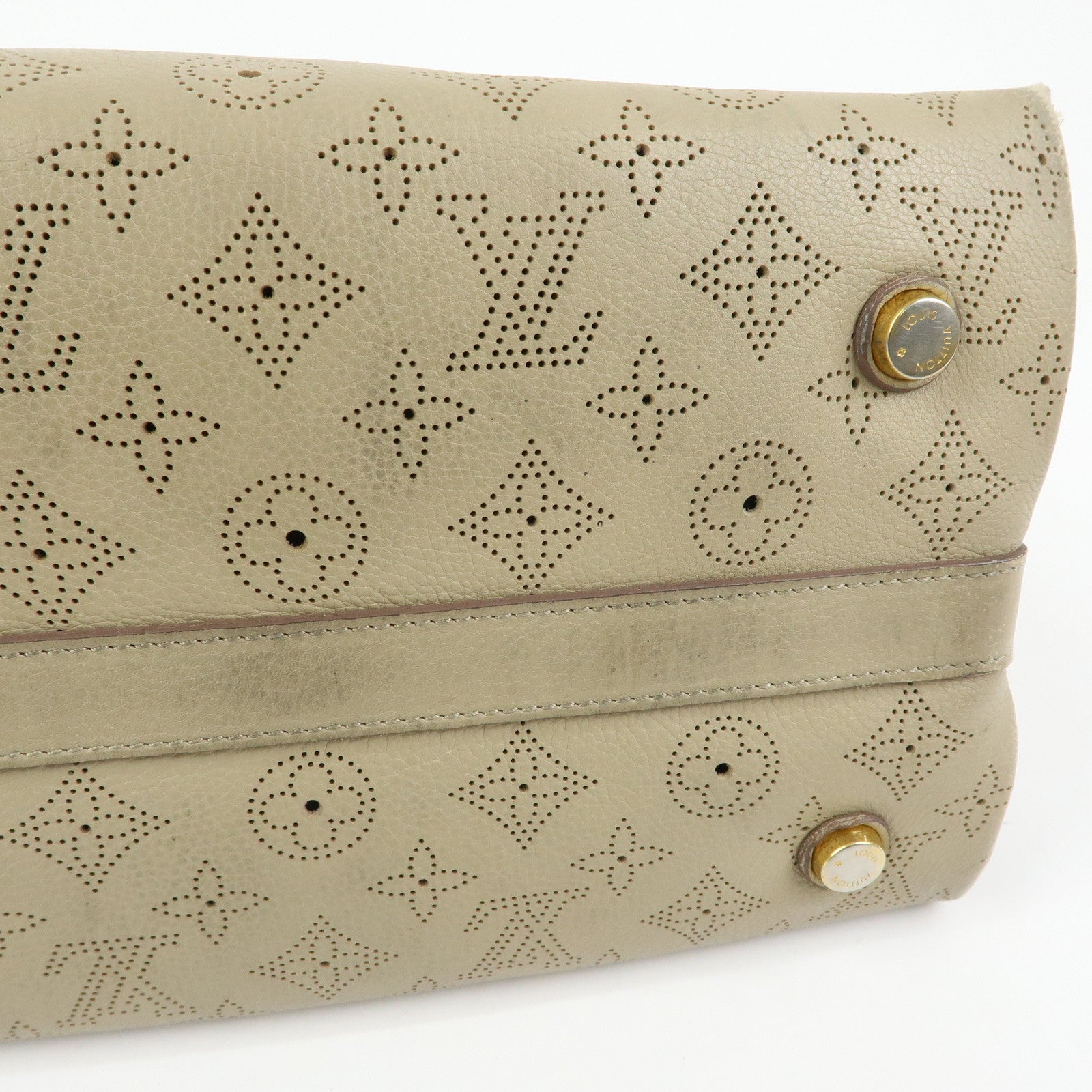 Louis Vuitton Monogram Mahina Cirrus PM Tote Hand Bag Opal M93818