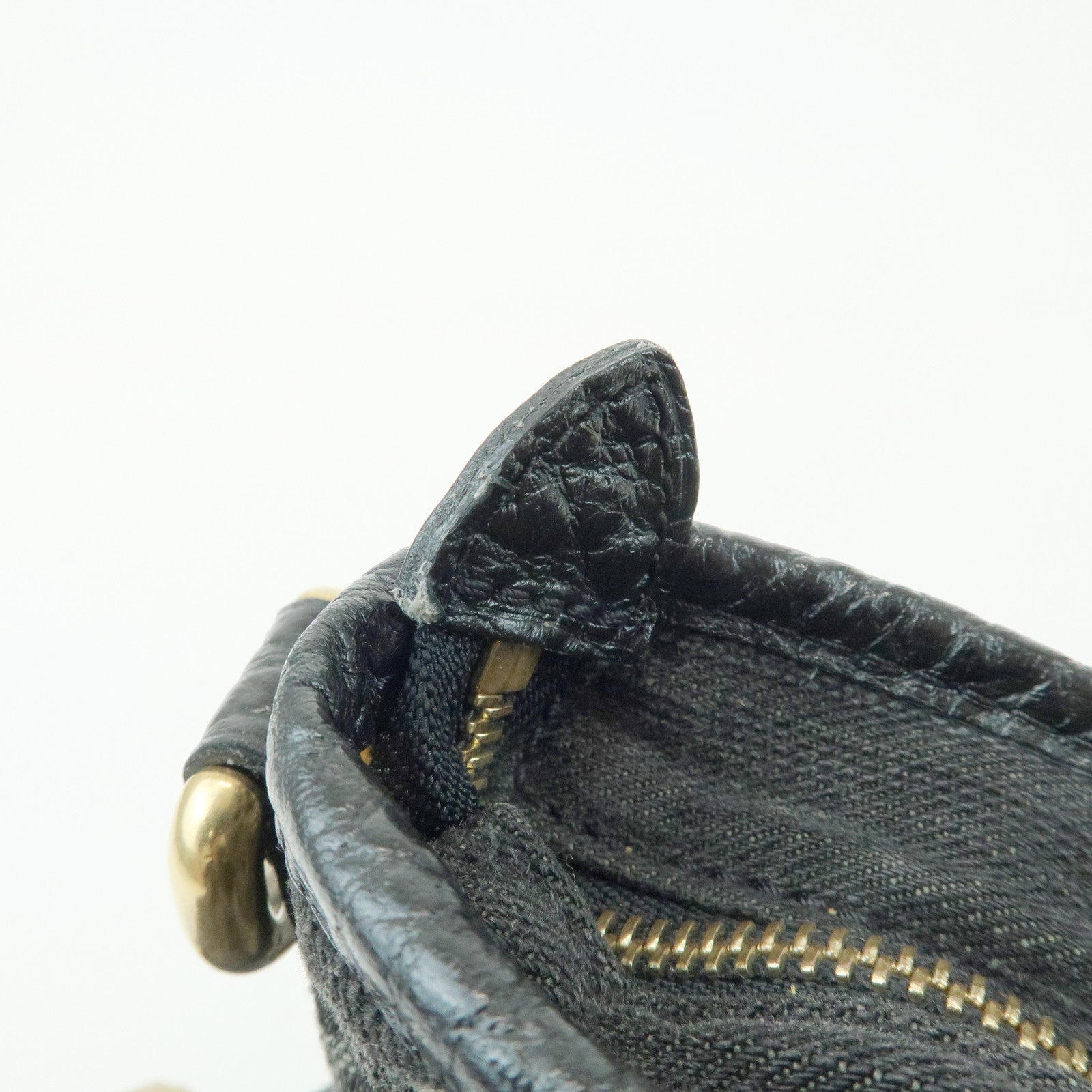 Louis Vuitton Monogram Denim Neo Cabby MM 2Way Bag Noir M95351