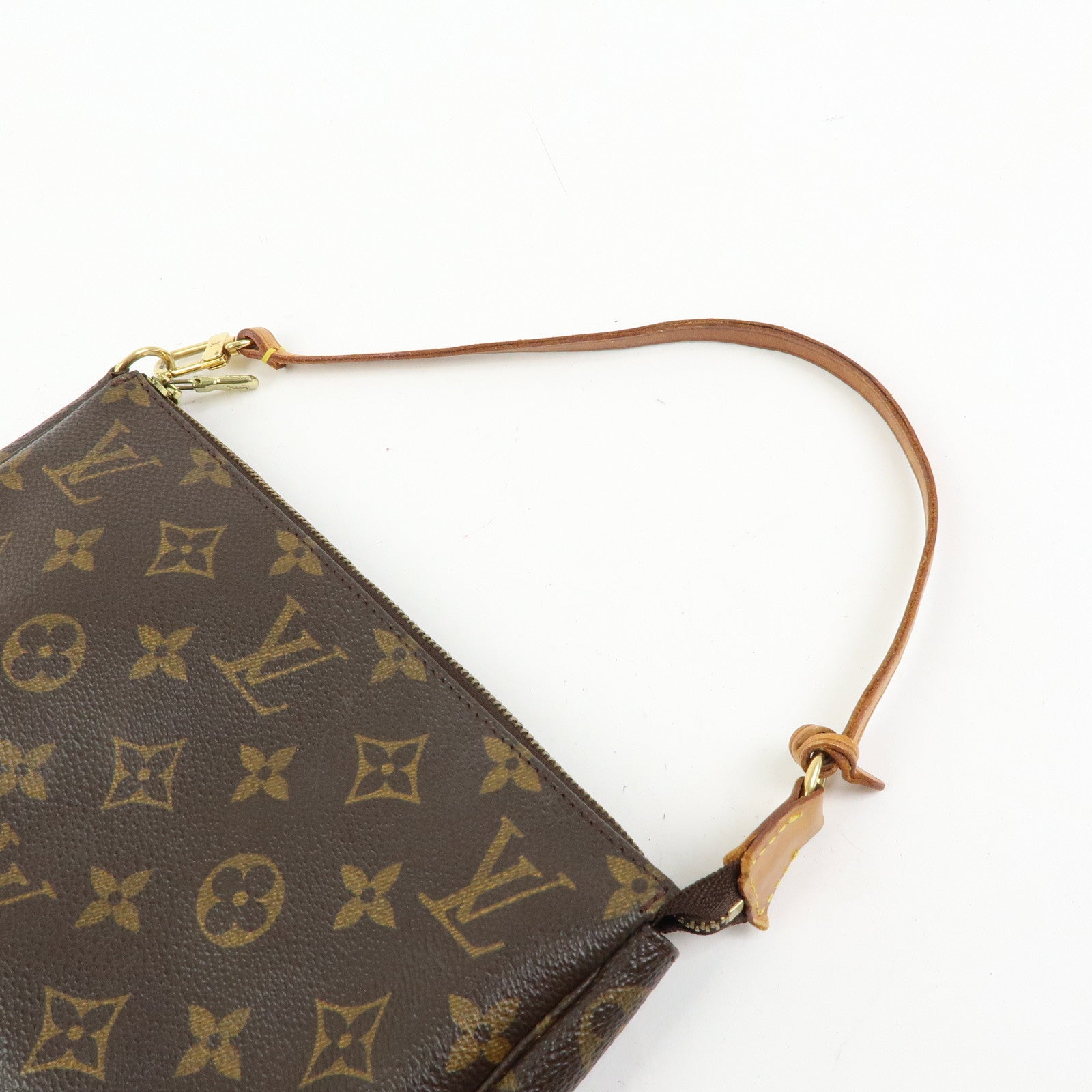 Louis Vuitton Monogram Pochette Accessoires Hand Bag Brown M51980