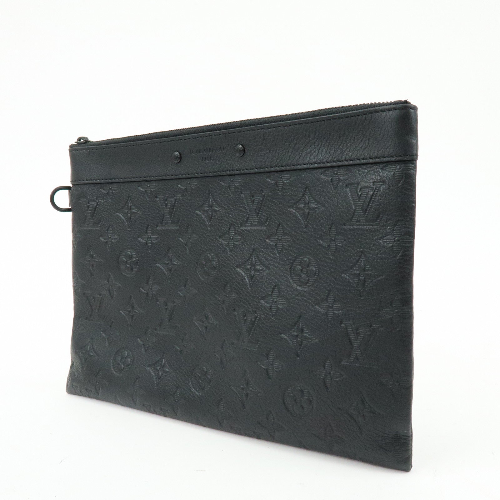 Louis Vuitton Monogram Shadow Leather Pochette To-Go Clutch Bag M81570