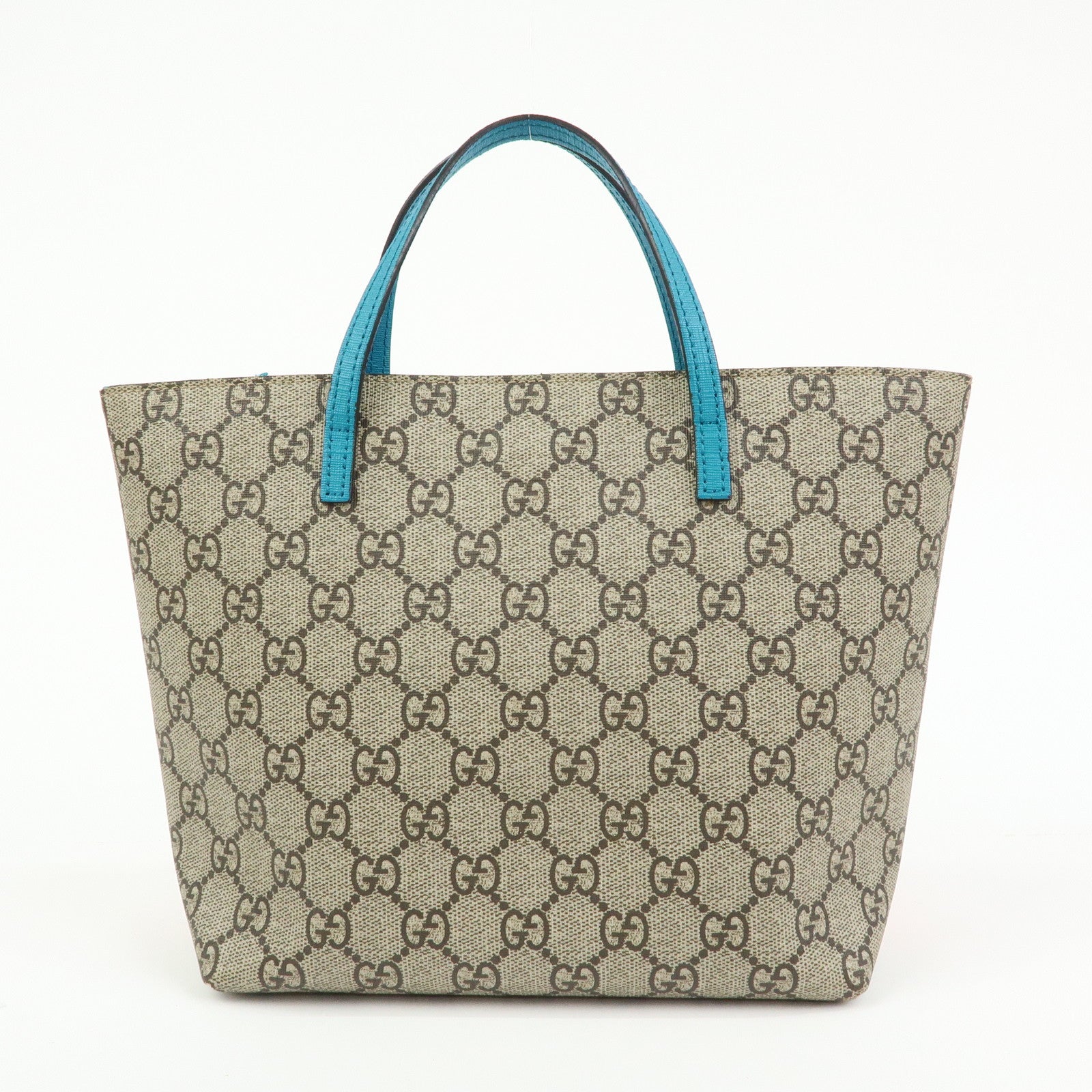 GUCCI Children's GG Supreme Tote Bag Hand Bag Space Cat Beige