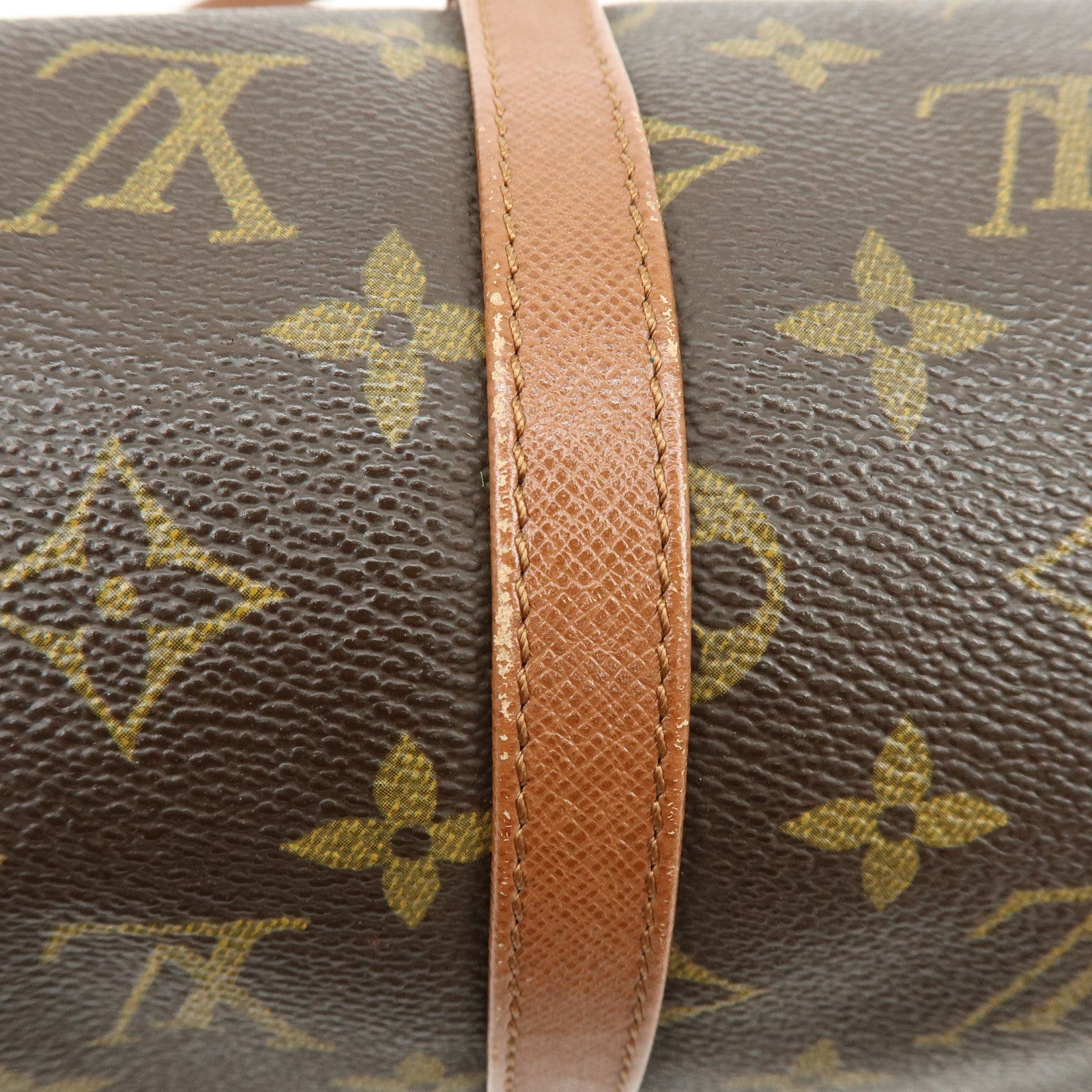 Louis Vuitton Monogram Papillon 30 Hand Bag Old Style Brown M51365