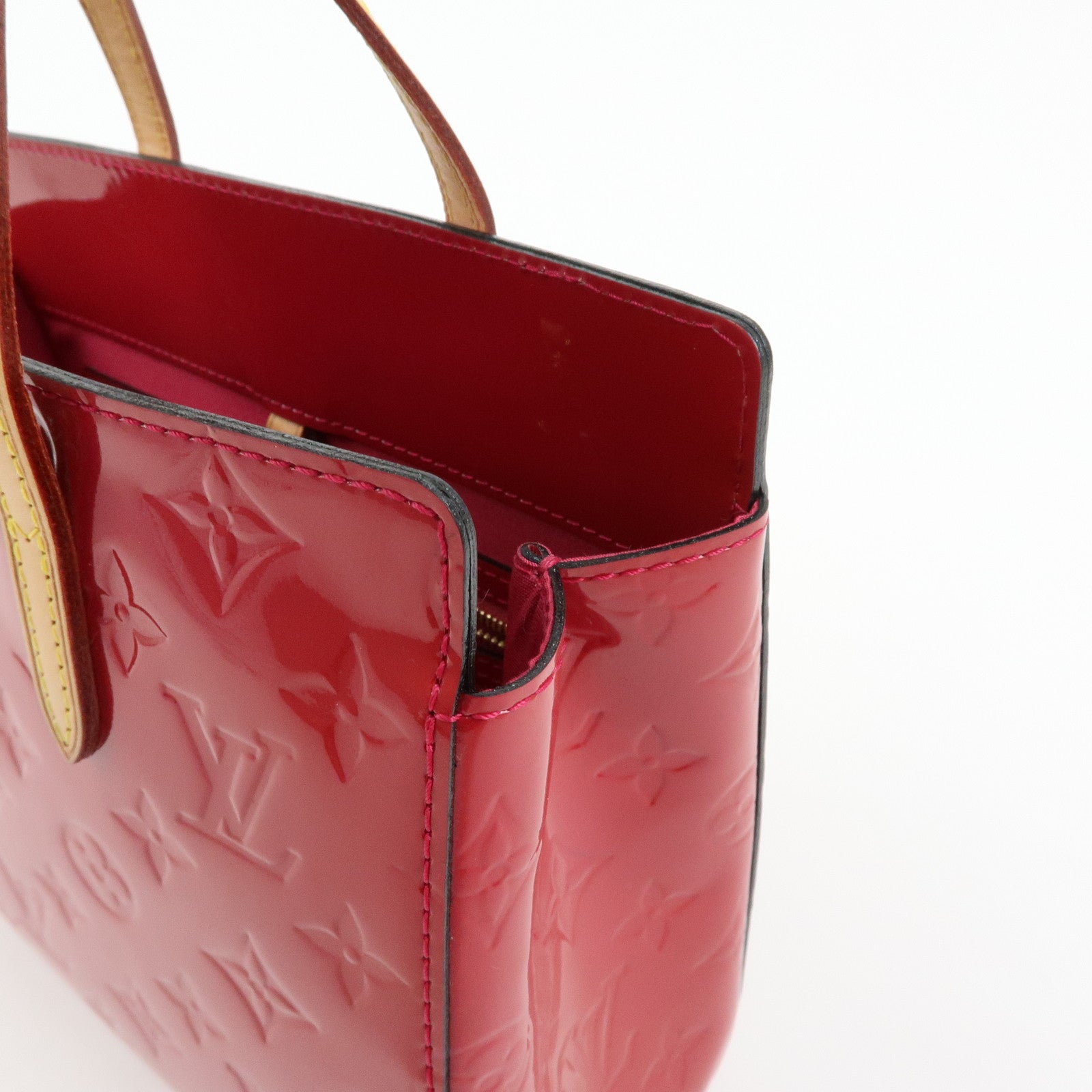 Louis Vuitton Monogram Vernis Catalina BB Hand Bag Rose Indien M90016