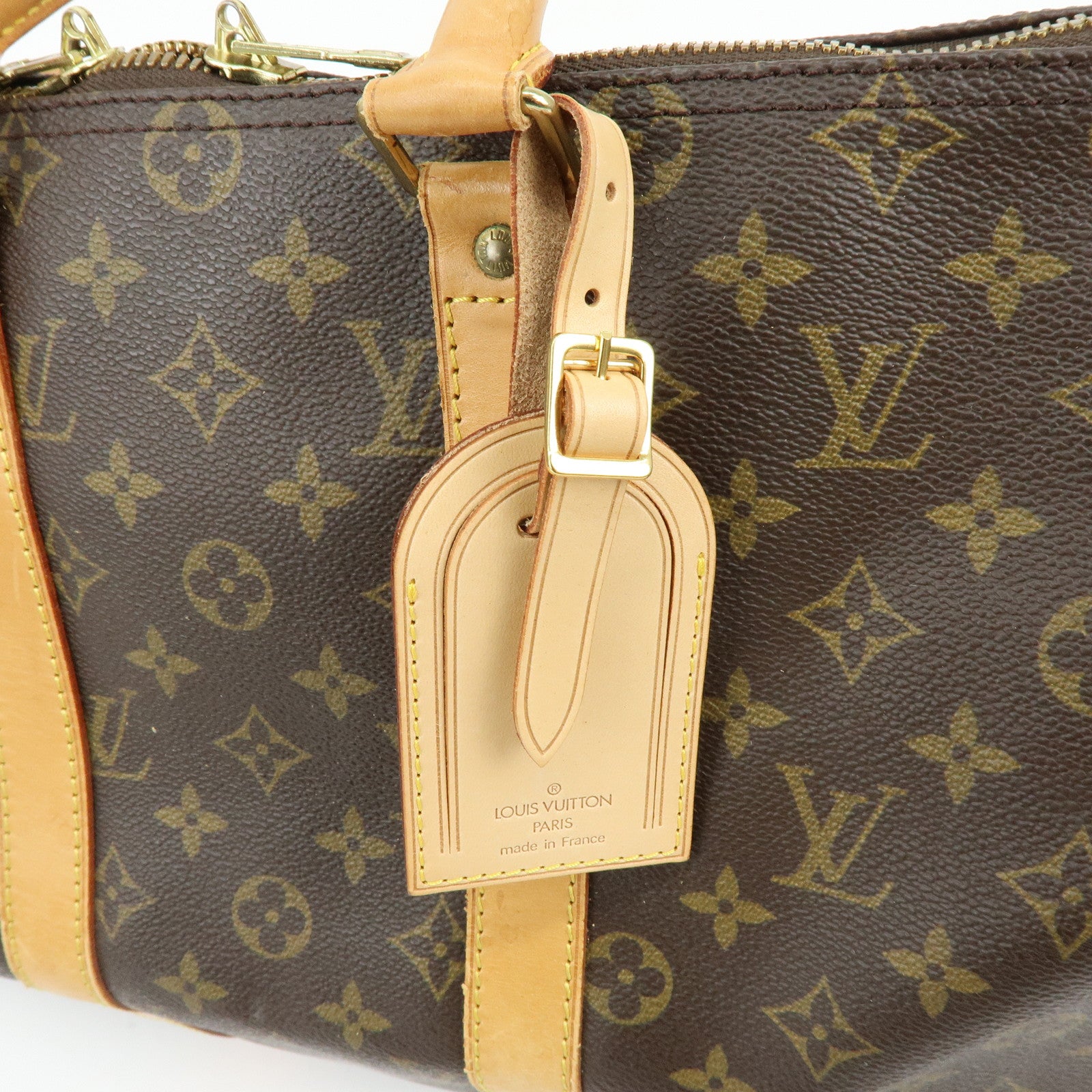 Louis Vuitton Monogram Keep All 45 Boston Bag Brown M41428