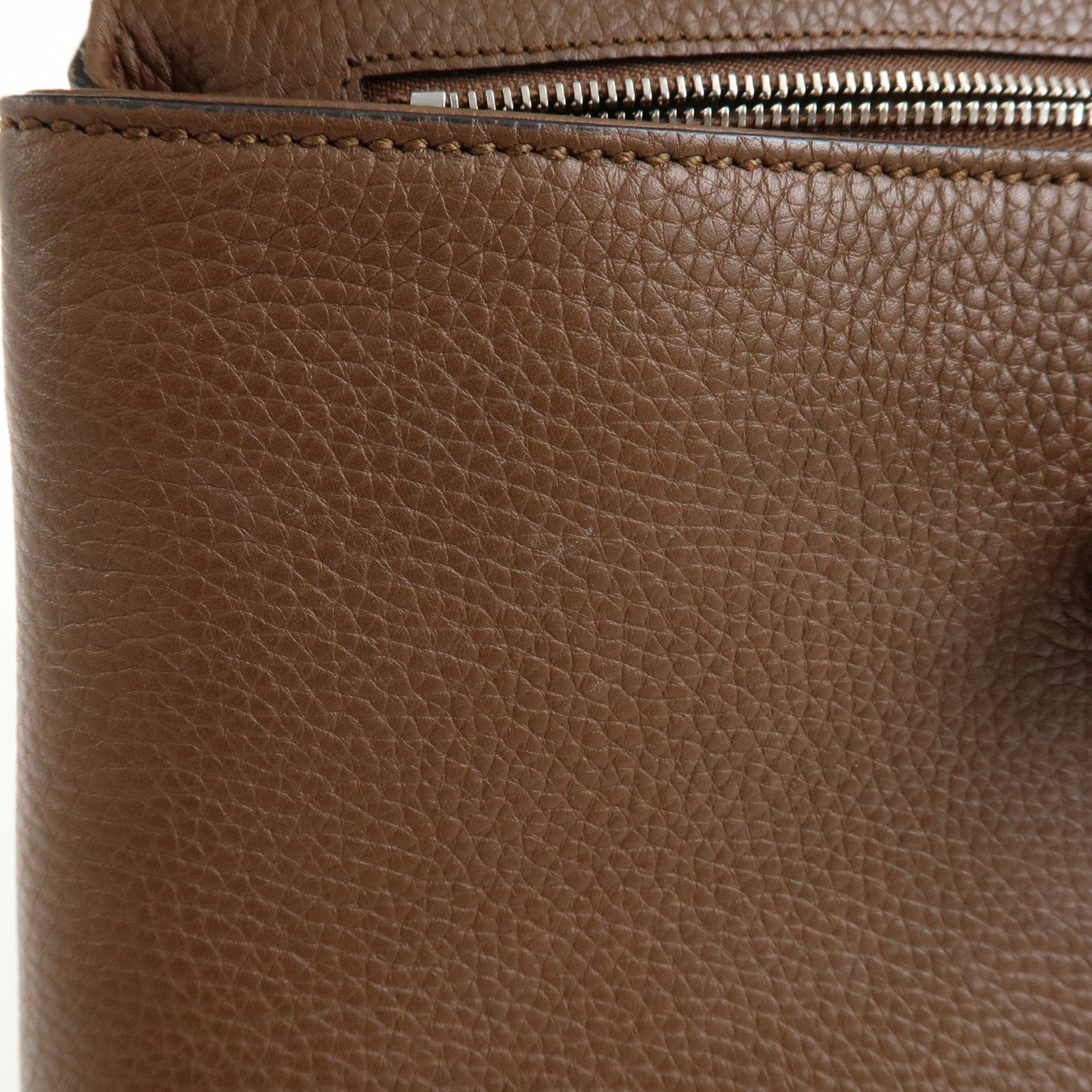 GUCCI Bamboo Daily Medium Leather 2Way Bag Limited Edition Brown 392013
