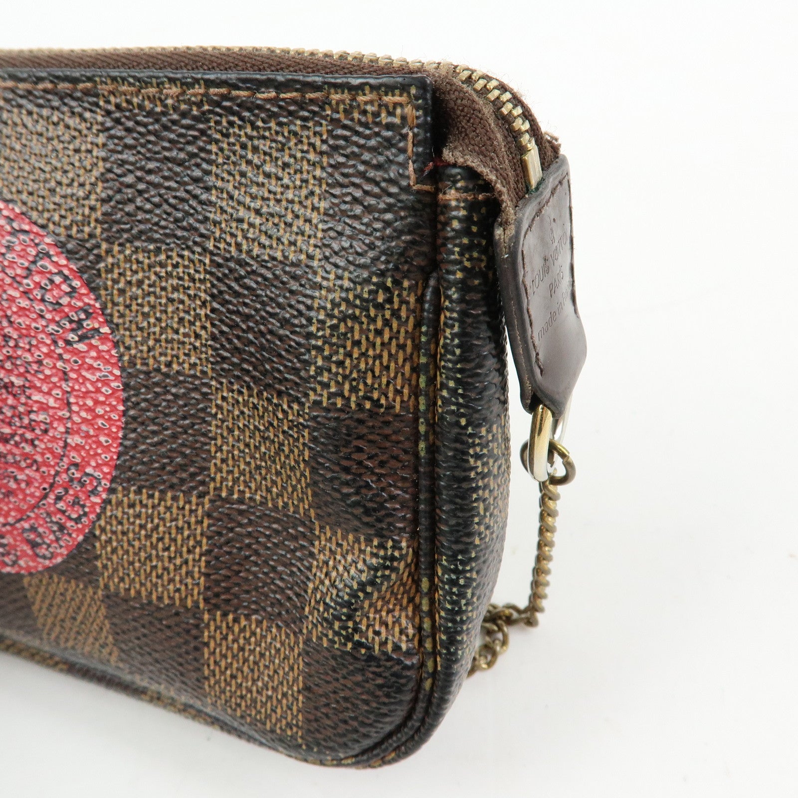 Louis Vuitton Damier T&B Mini Pochette Accessoires Pouch Brown N58011