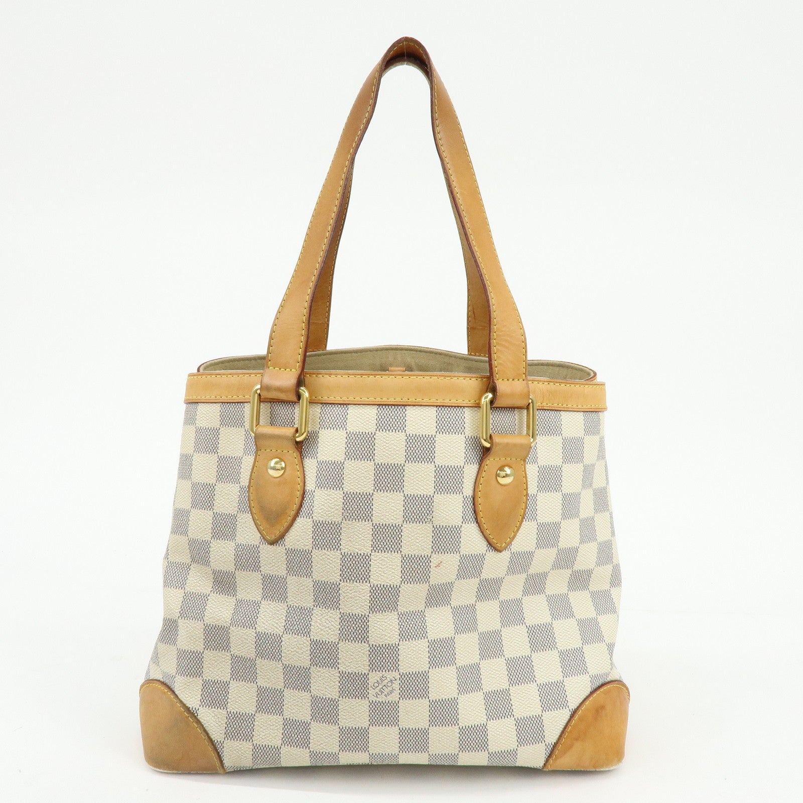 Louis Vuitton Damier Azur Hampstead PM Hand Bag Ivory N51207