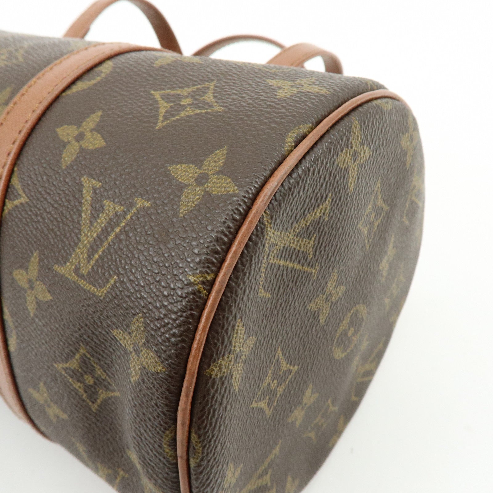Louis Vuitton Monogram Papillon 30 Hand Bag Old Style Brown M51365